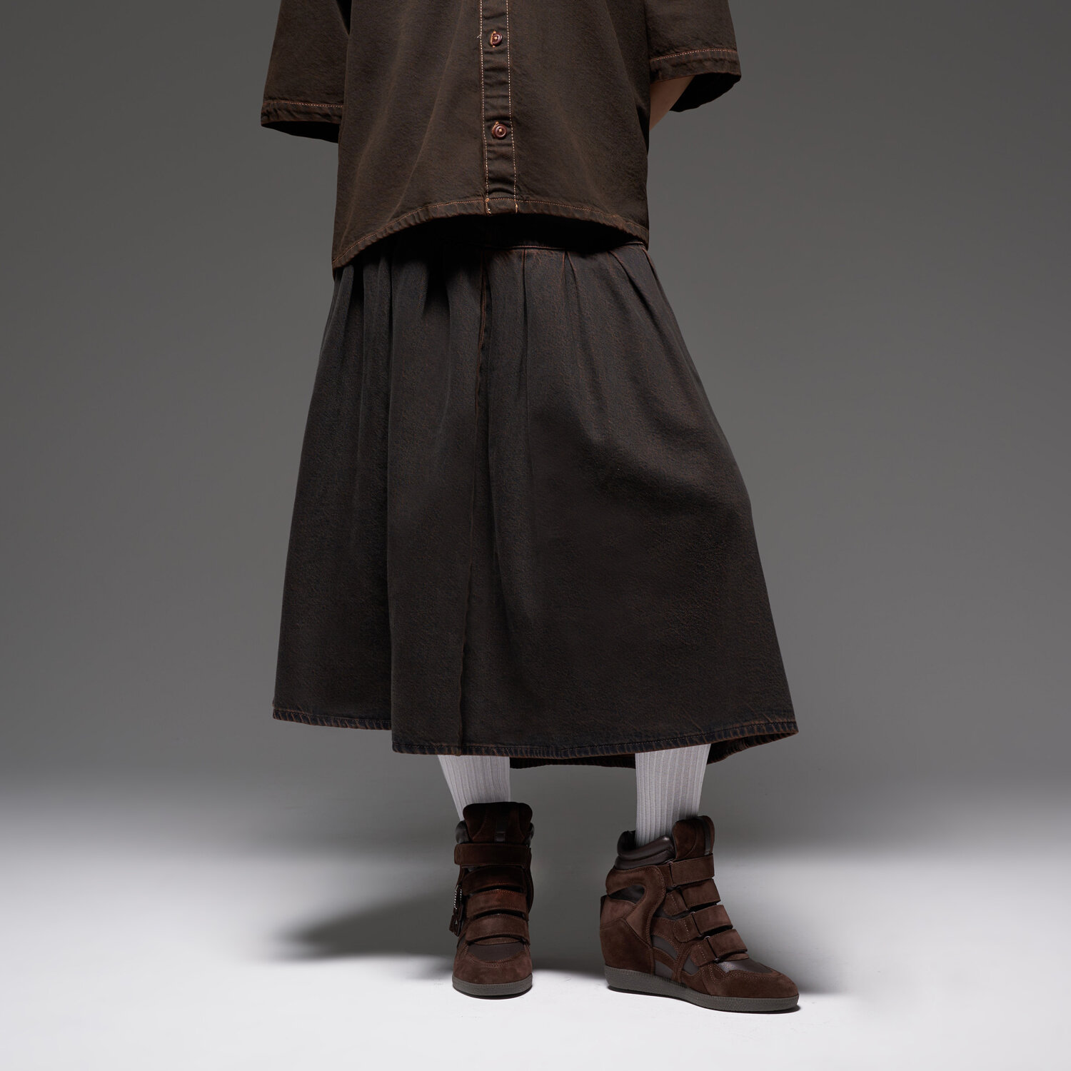 Nokwol Eden Brown Leather Suede — photo 2