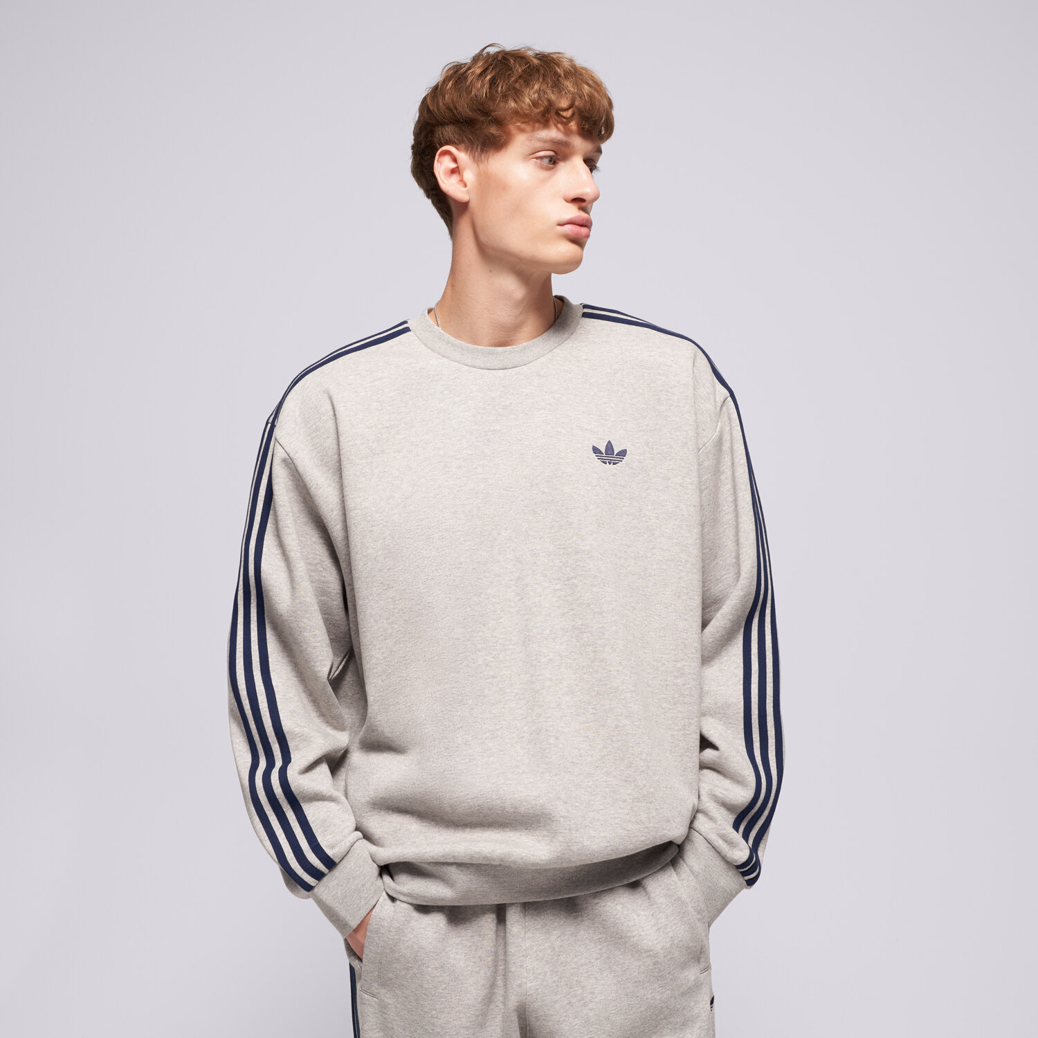 Herren ADIDAS SWEATSHIRT 3S CREW KS7517 Grau