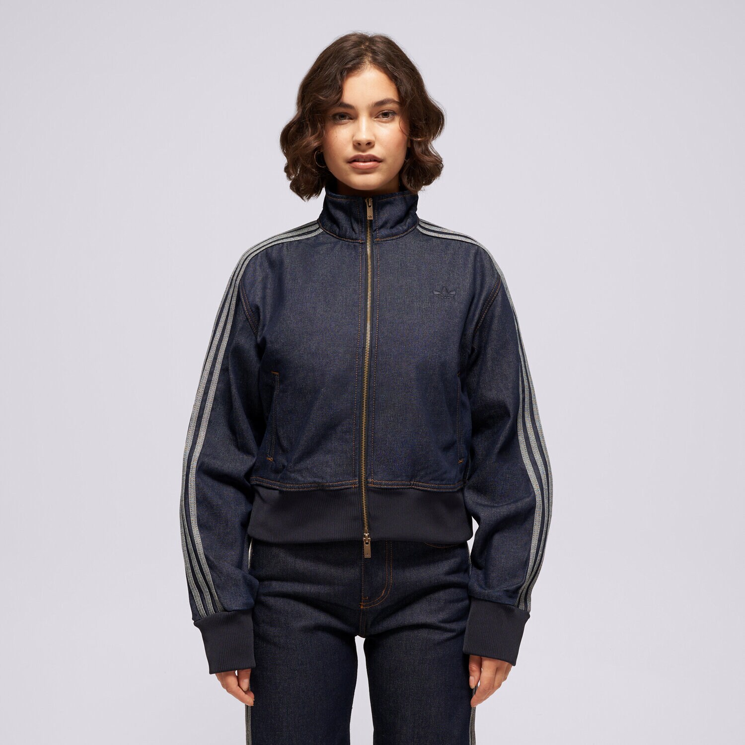 Damen ADIDAS SWEATSHIRT MIT REIßVERSCHLUSS FB TT D KQ6491 Dunkelblau