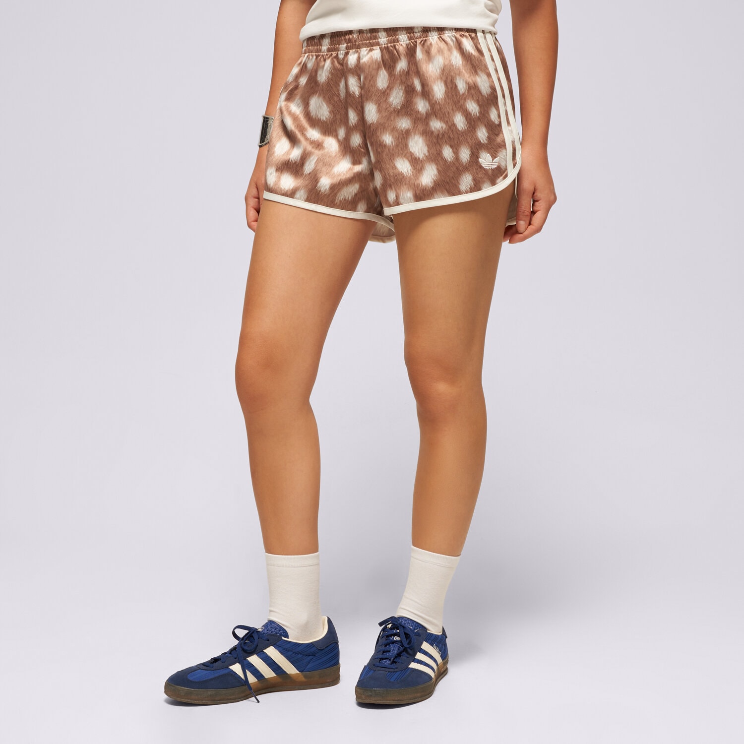 Damen Shorts ADIDAS SHORTS ANIMAL PRINT SPRINTER SHORT HY5046 Braun