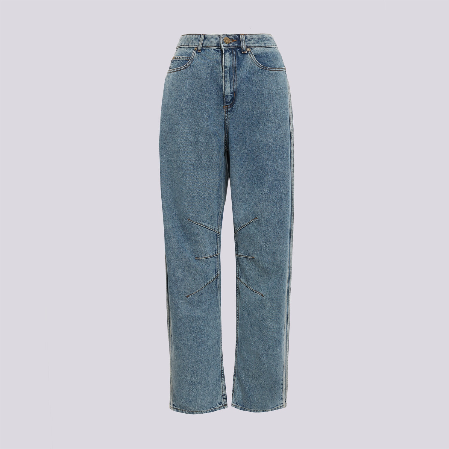 Damen Hosen ADIDAS HOSE BARREL DENIM KQ6476 Blau