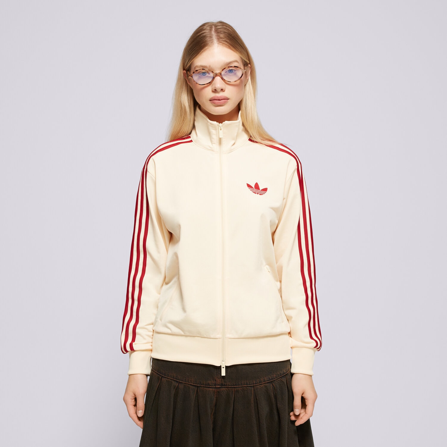 Damen ADIDAS SWEATSHIRT MIT REIßVERSCHLUSS FB TT LOOSE KS4674 Gelb