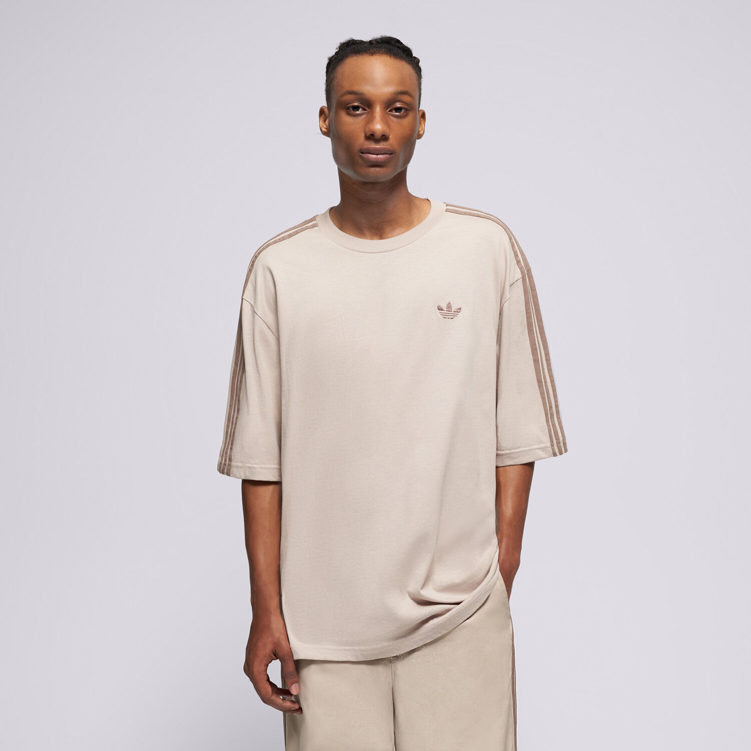 Herren T-Shirt ADIDAS T-SHIRT 3S TEE KZ1222 Beige