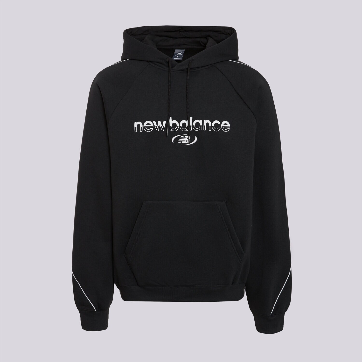 Herren NEW BALANCE HOODIE TRACKSIDE FLEECE HOODIE MT62Y14PBK Schwarz