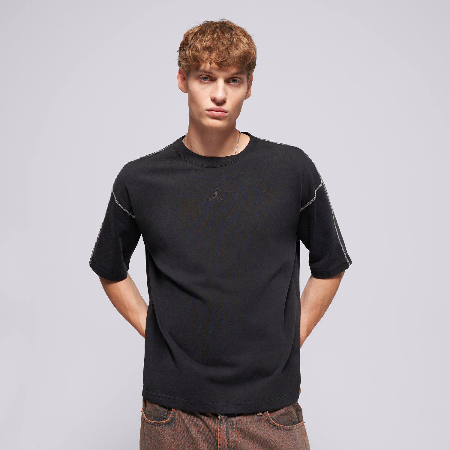 Herren T-Shirt JORDAN T-SHIRT M J FLT HVYWT SS TOP IF1911-010 Schwarz