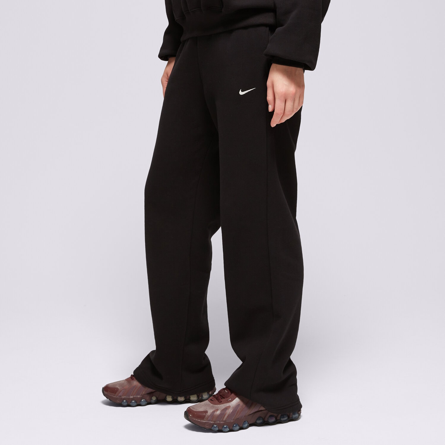 Damen Hosen NIKE HOSE W NK STUDIO FLC MW MR OH IM8078-001 Schwarz
