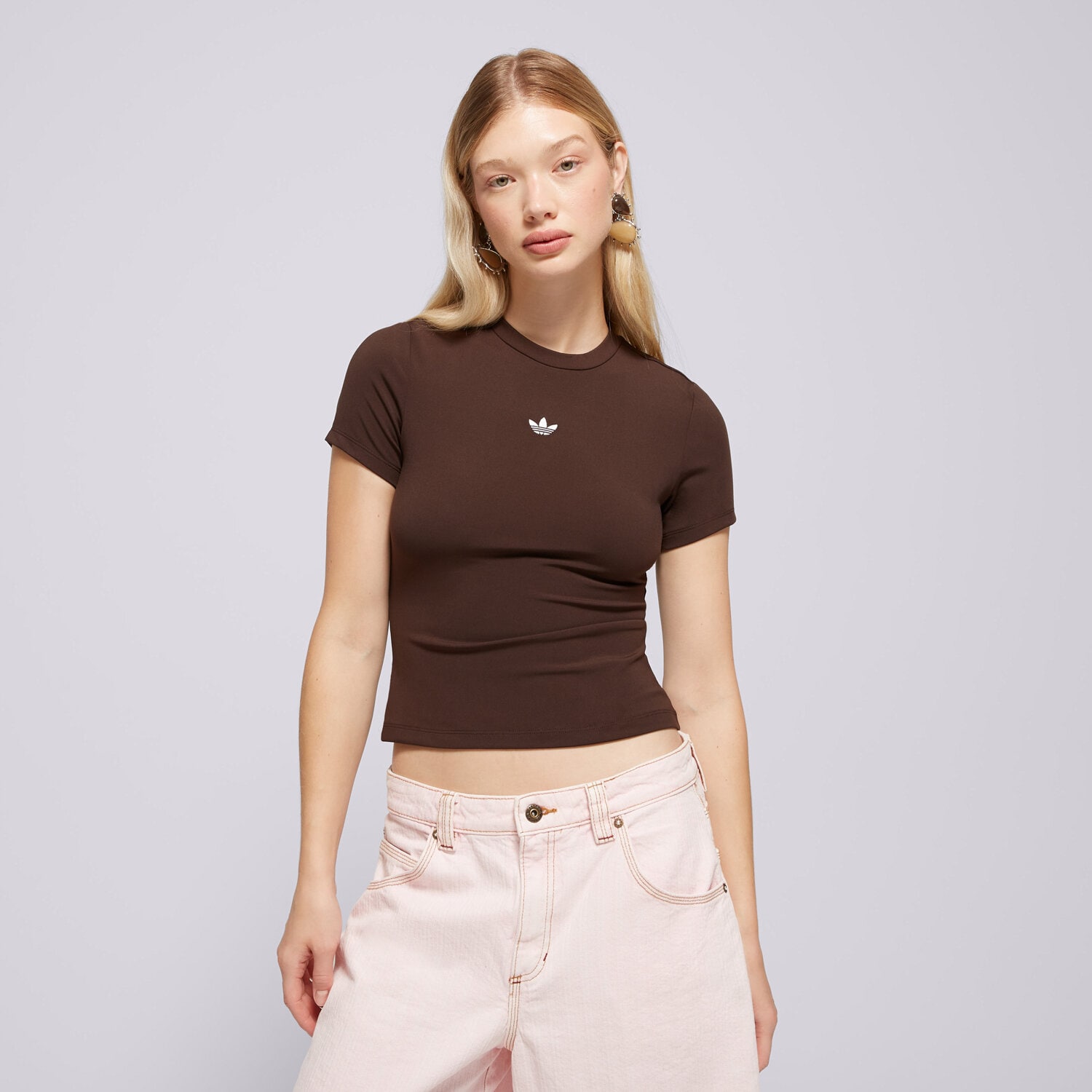 Damen T-Shirt ADIDAS T-SHIRT ESS PES SS KV9142 Braun