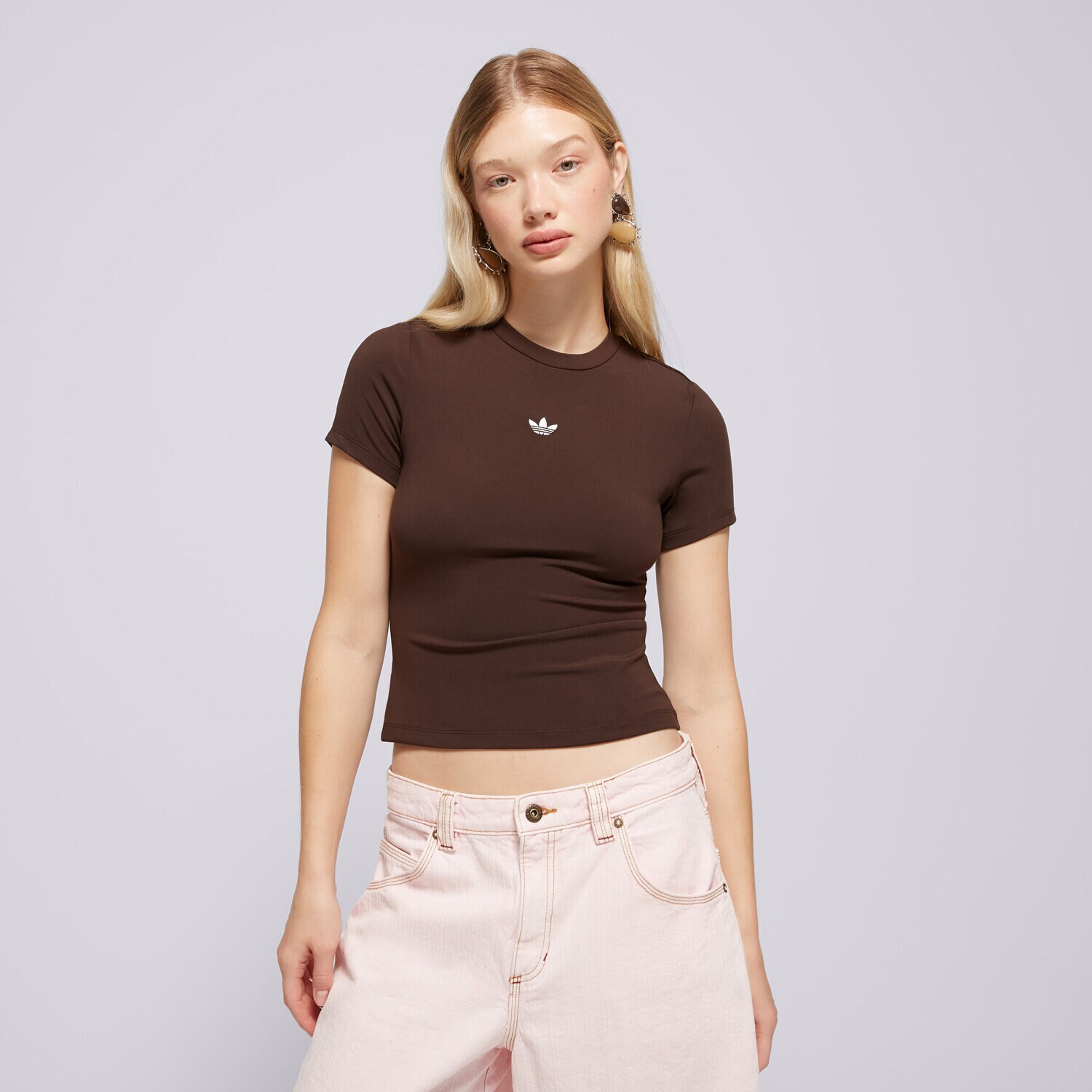 Damen T-Shirt ADIDAS T-SHIRT ESS PES SS KV9142 Braun
