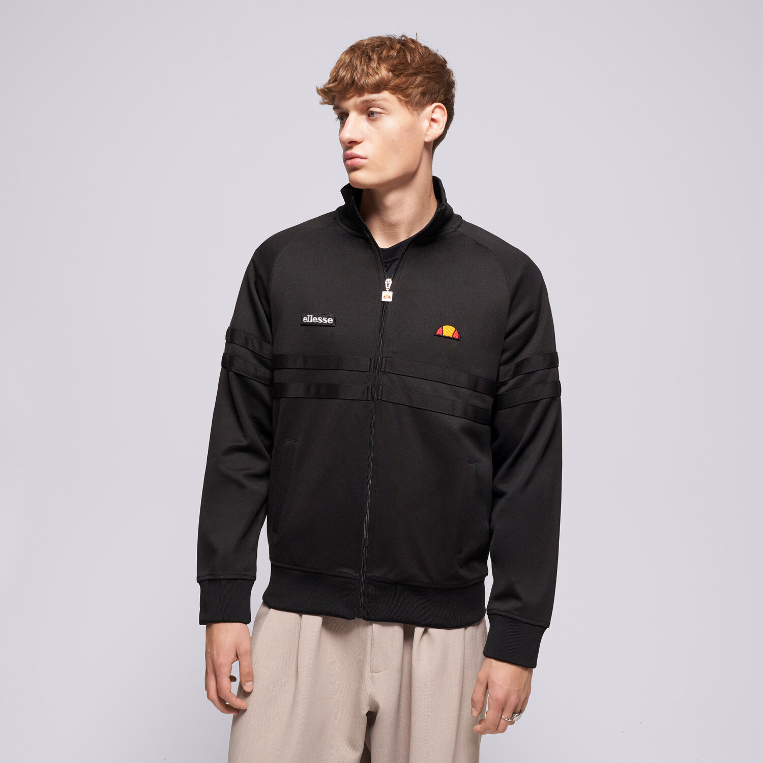 Herren ELLESSE SWEATSHIRT MIT REIßVERSCHLUSS   RIMINI TRACK JACKET SHB00892015 Schwarz