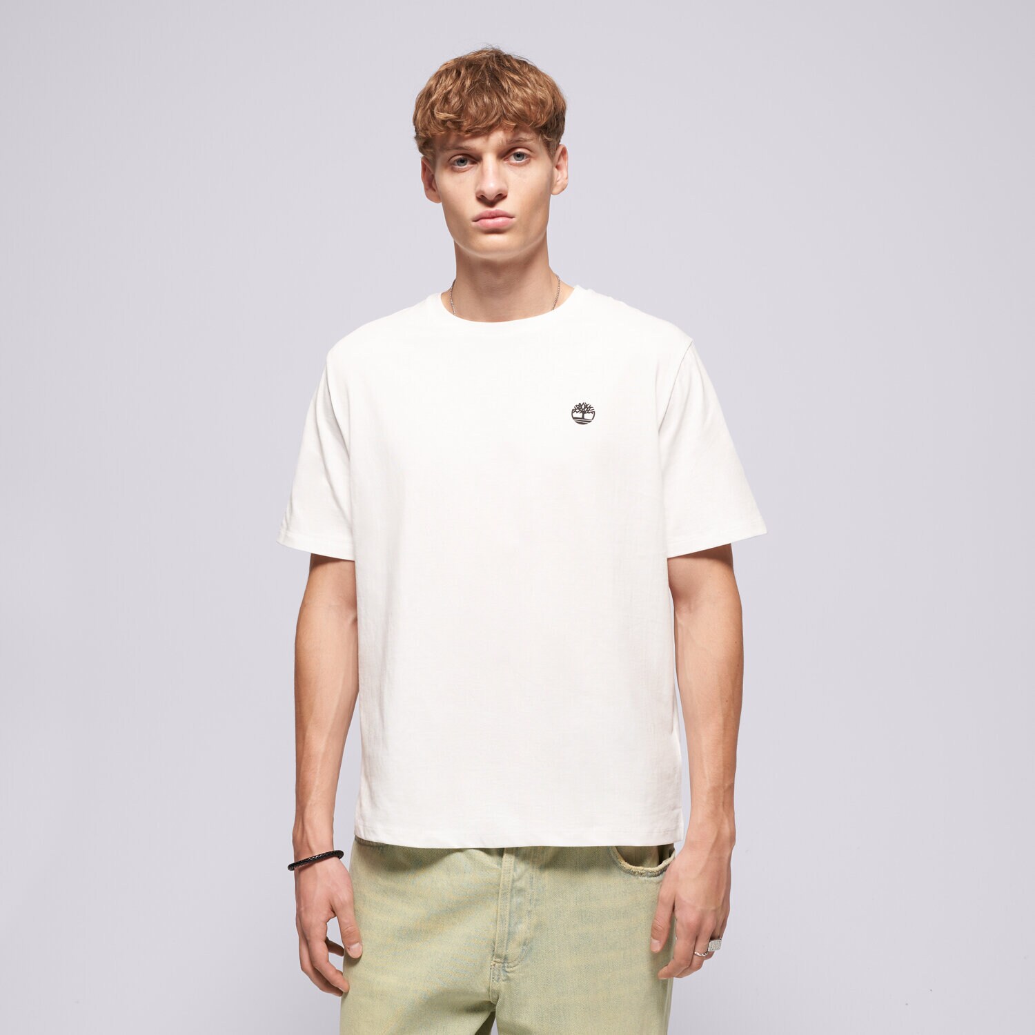 Herren T-Shirt TIMBERLAND T-SHIRT SMALL CHEST LOGO TBC0YHG11001 Weiß