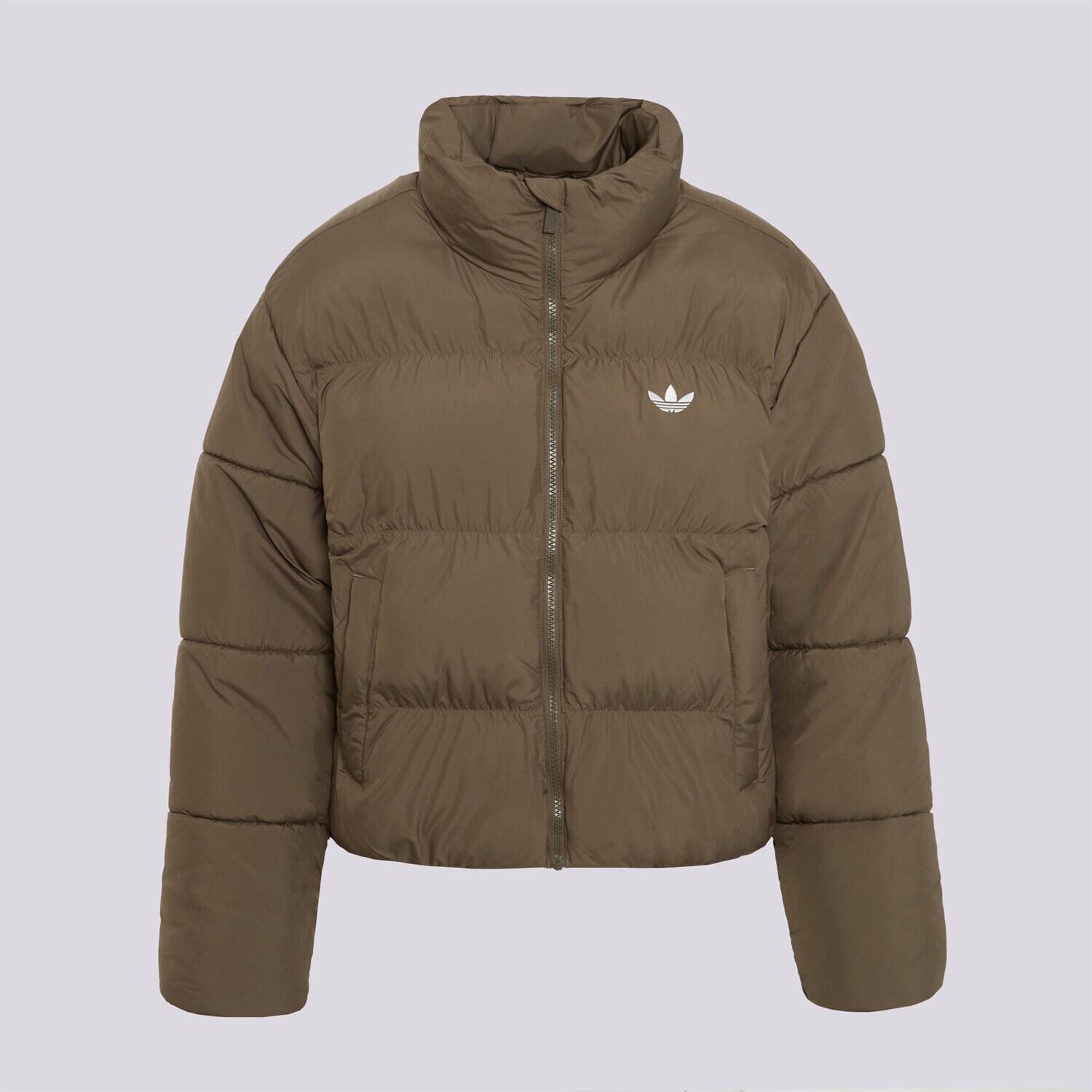 Damen Winterjacke ADIDAS DAUNENJACKE SHORT JKT KR9579 Khaki
