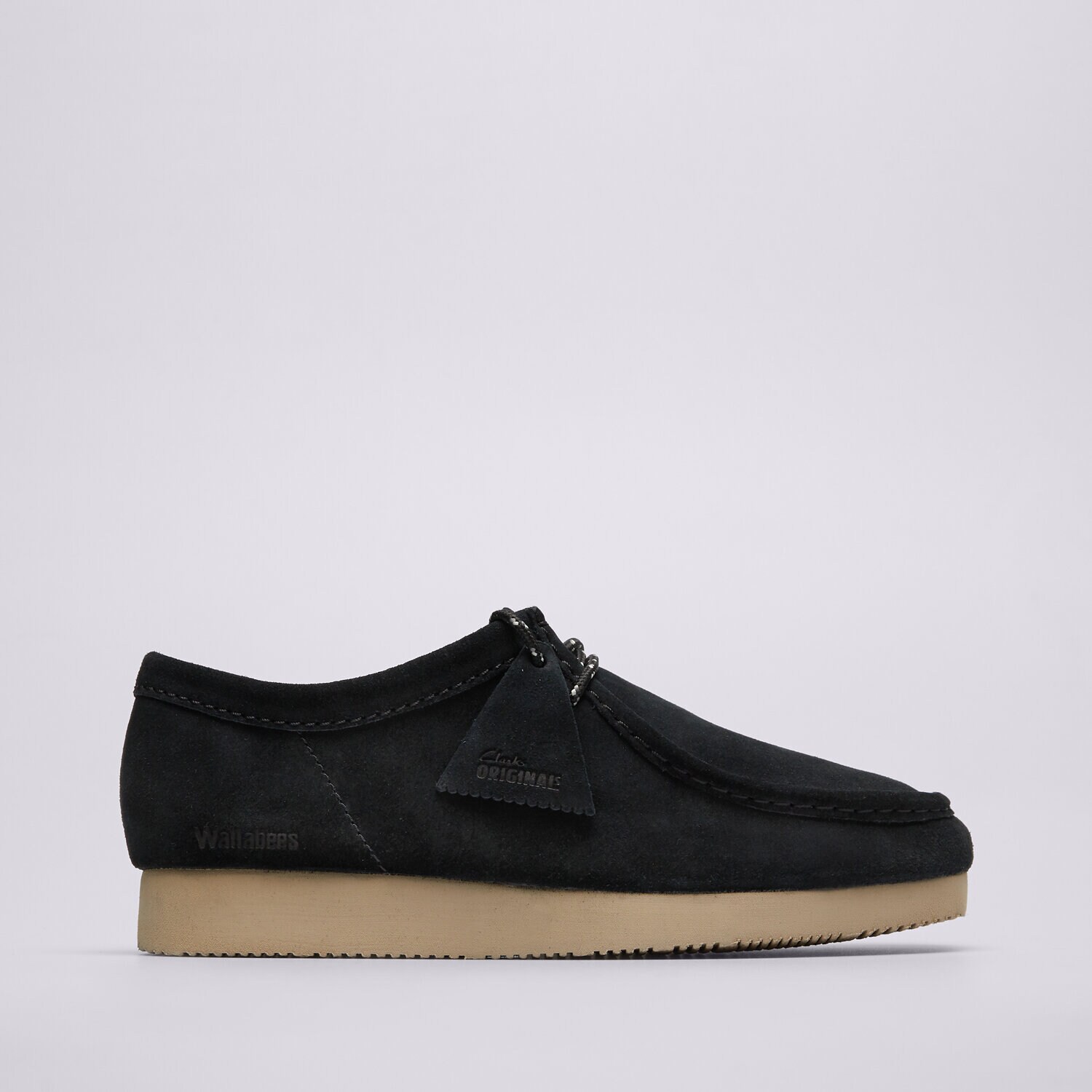 Herren Casual Schuhe CLARKS WALLABEE LITE 26327582 Schwarz