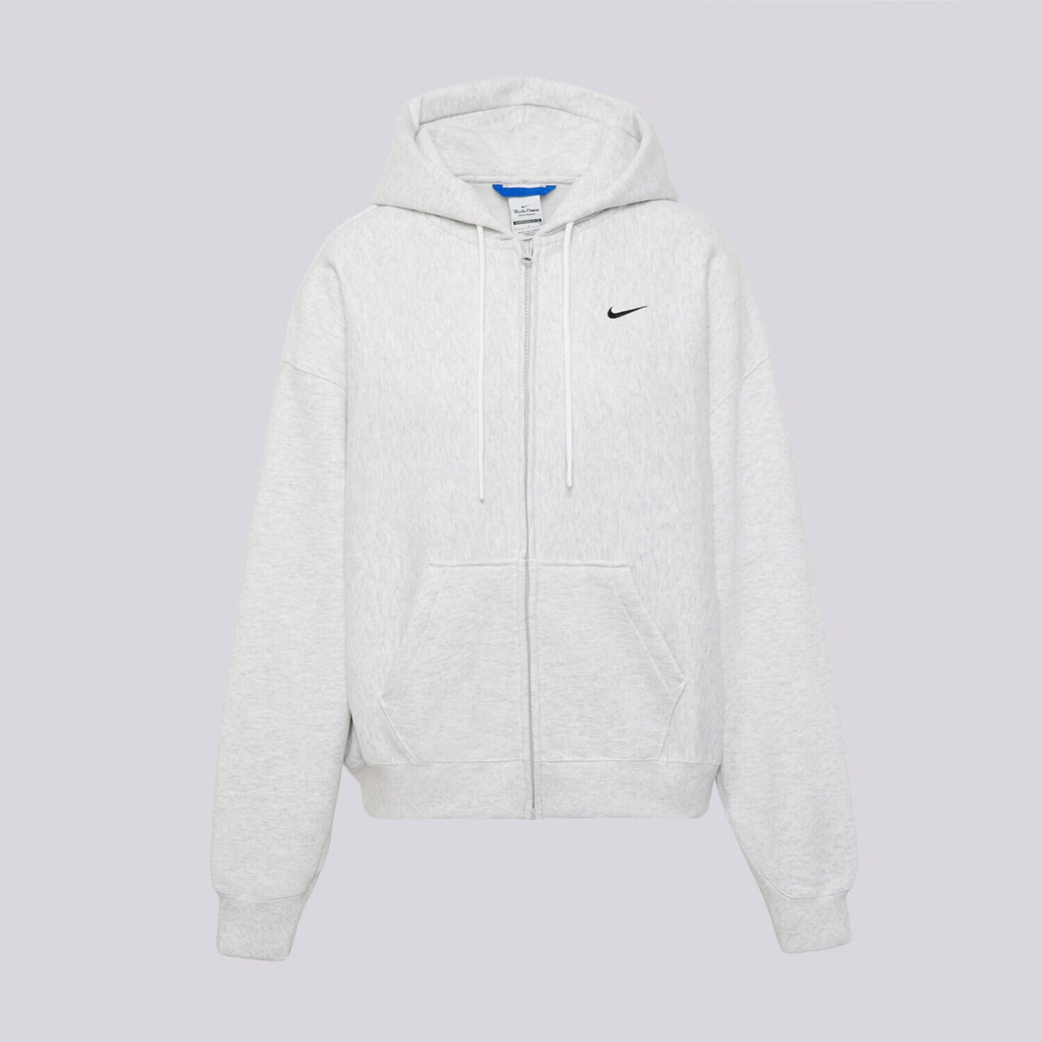 Damen NIKE HOODIE W NK STDO FLC HVY OS FZ HDY IO2107-051 Grau
