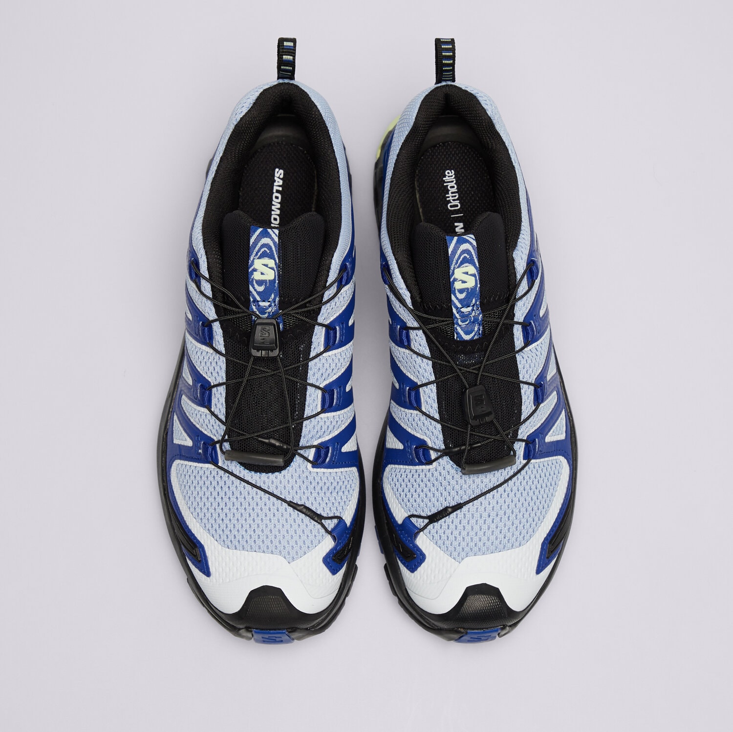 Salomon Zapatillas de trail running para hombre XA PRO 3D V9 ICON Negro / Azul — foto 4