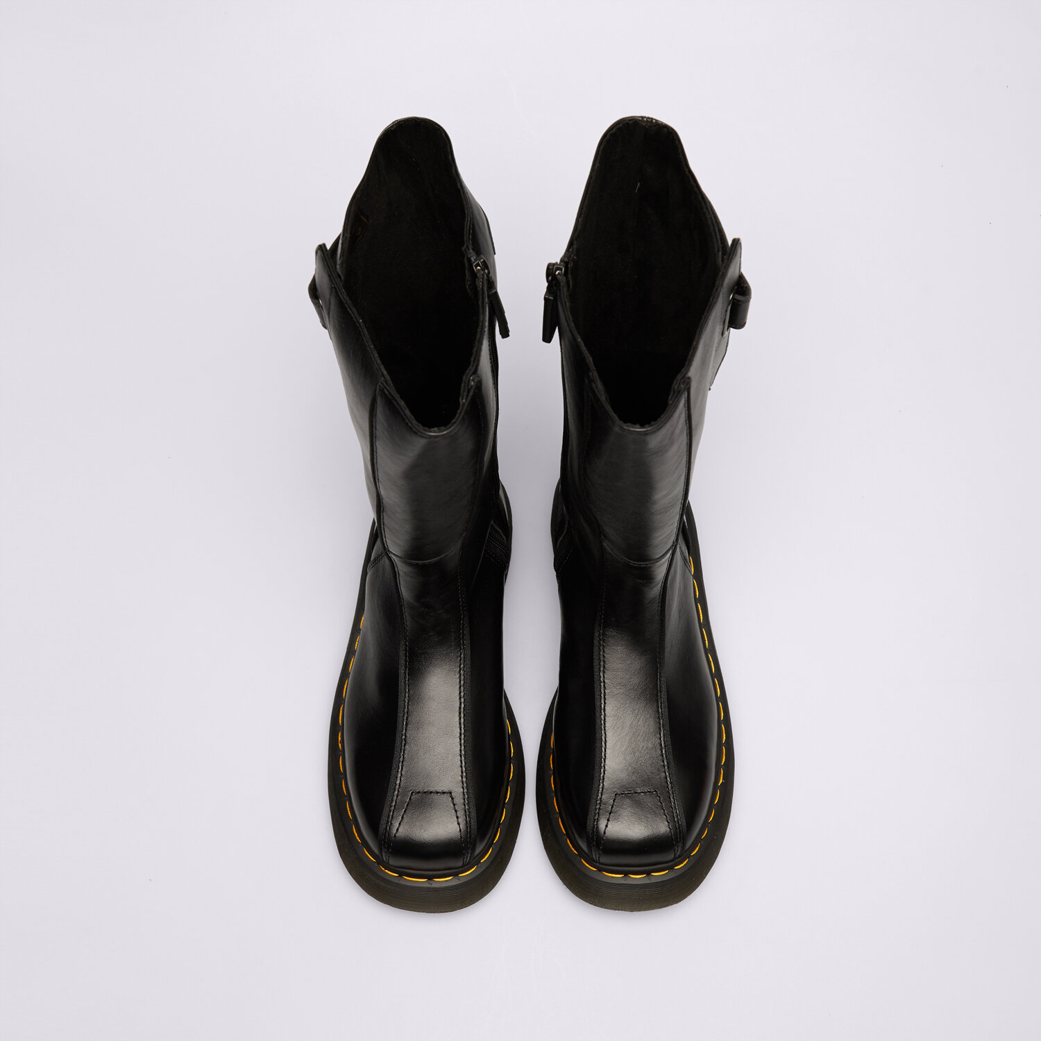 Dr. Martens Botas De Piel Buzz Hi Negro — foto 4