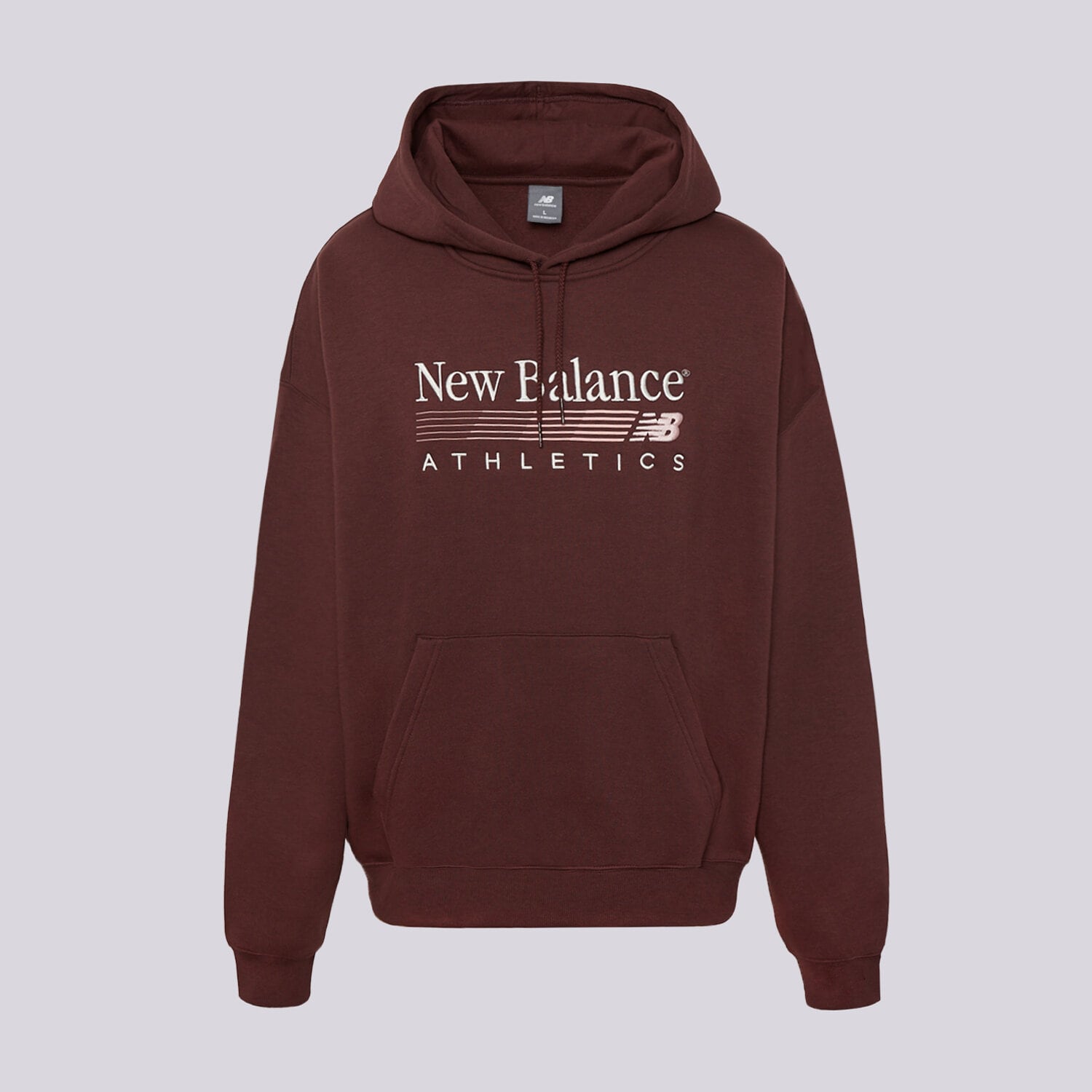 Damen NEW BALANCE HOODIE TRACKSIDE FLEECE HOODIE WT62344KYLR Dunkelrot