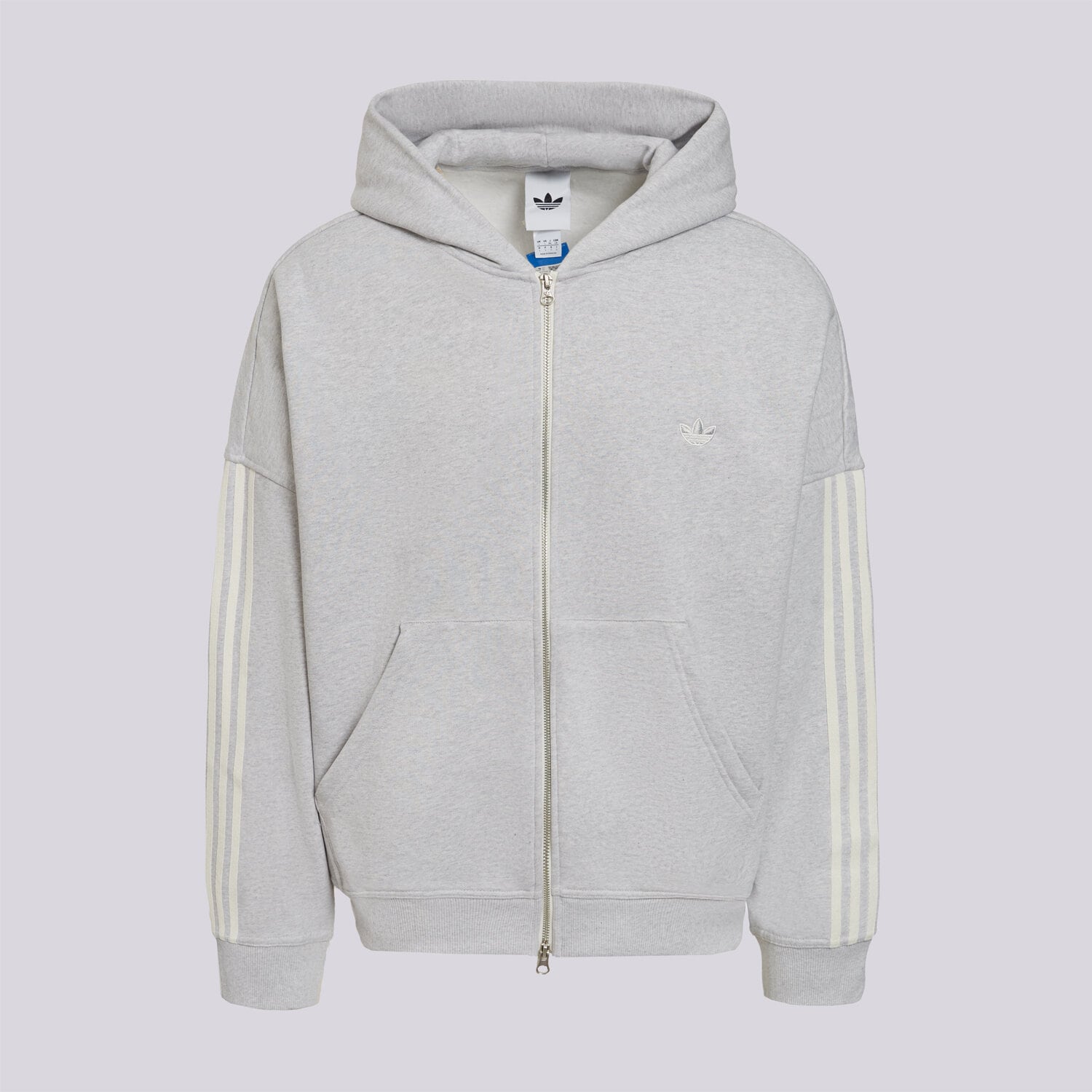 Herren ADIDAS SWEATSHIRT MIT REIßVERSCHLUSS   Z KAPTUREM SIGNATURE LD3981 Grau