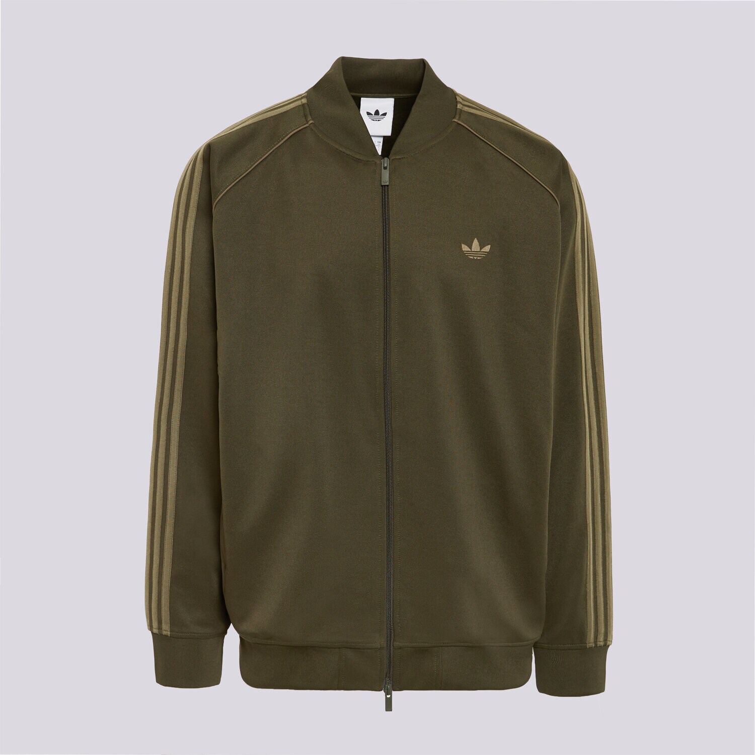 Herren ADIDAS SWEATSHIRT MIT REIßVERSCHLUSS SST TT KS4958 Khaki