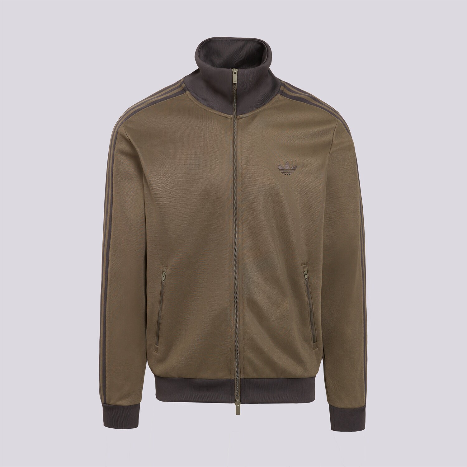 Herren ADIDAS SWEATSHIRT MIT REIßVERSCHLUSS   BECKENBAUER TT KT5043 Khaki