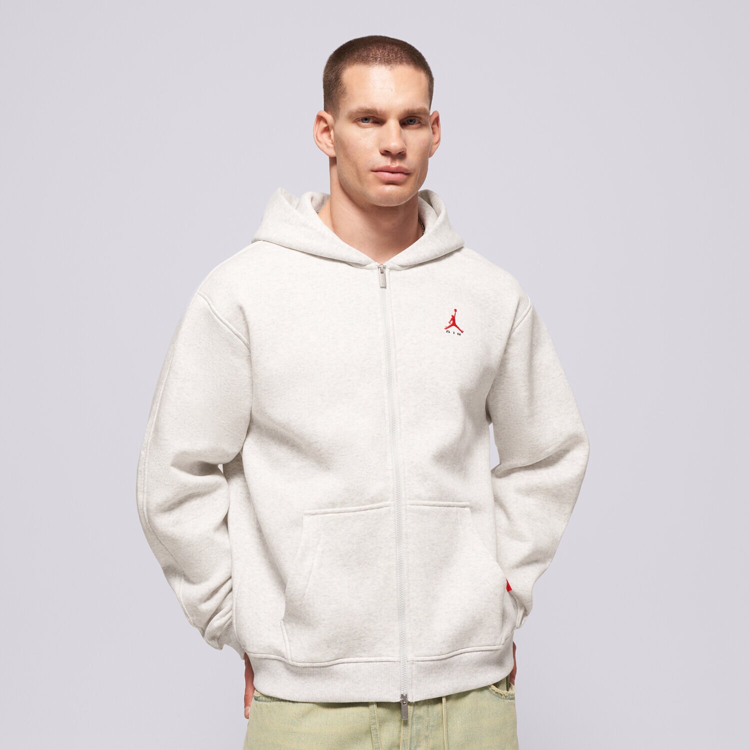 Herren JORDAN SWEATSHIRT MIT REIßVERSCHLUSS   Z KAPTUREM M J BRK ST IU0243-054 Grau