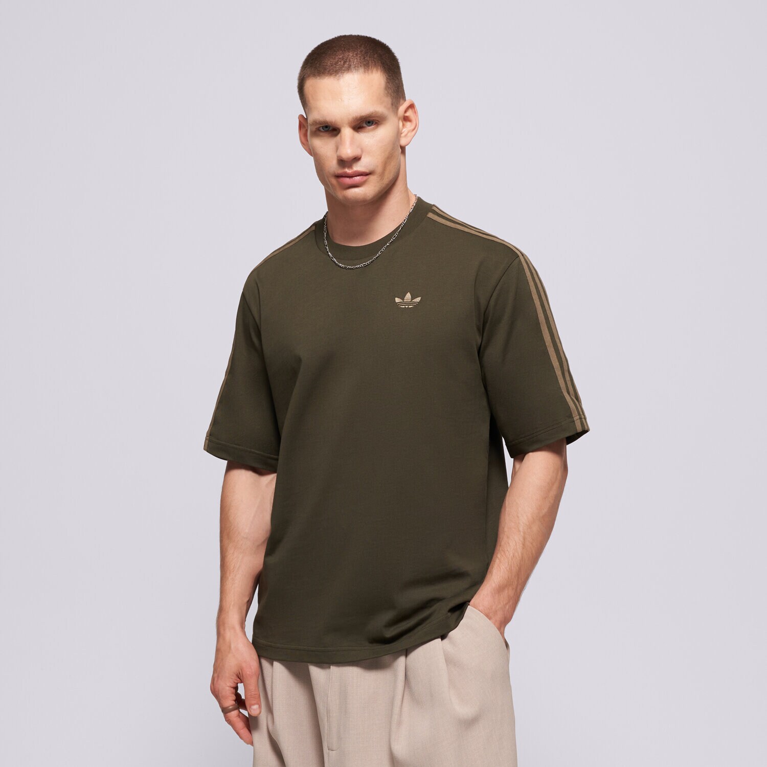 Herren T-Shirt ADIDAS T-SHIRT 3S TEE KS7412 Khaki