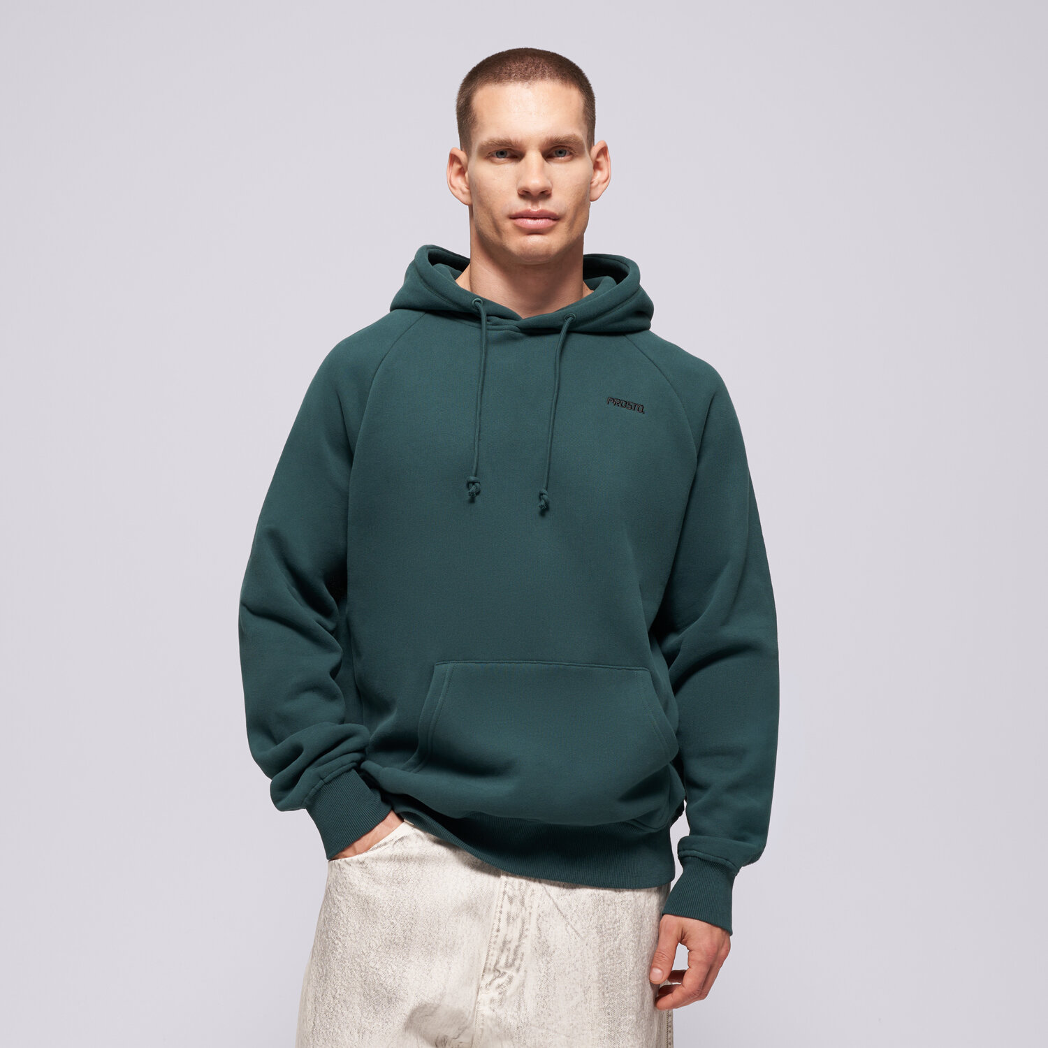 Herren PROSTO HOODIE HOODIE SKIZZLE WASHED KL263MSWE4243 Grün
