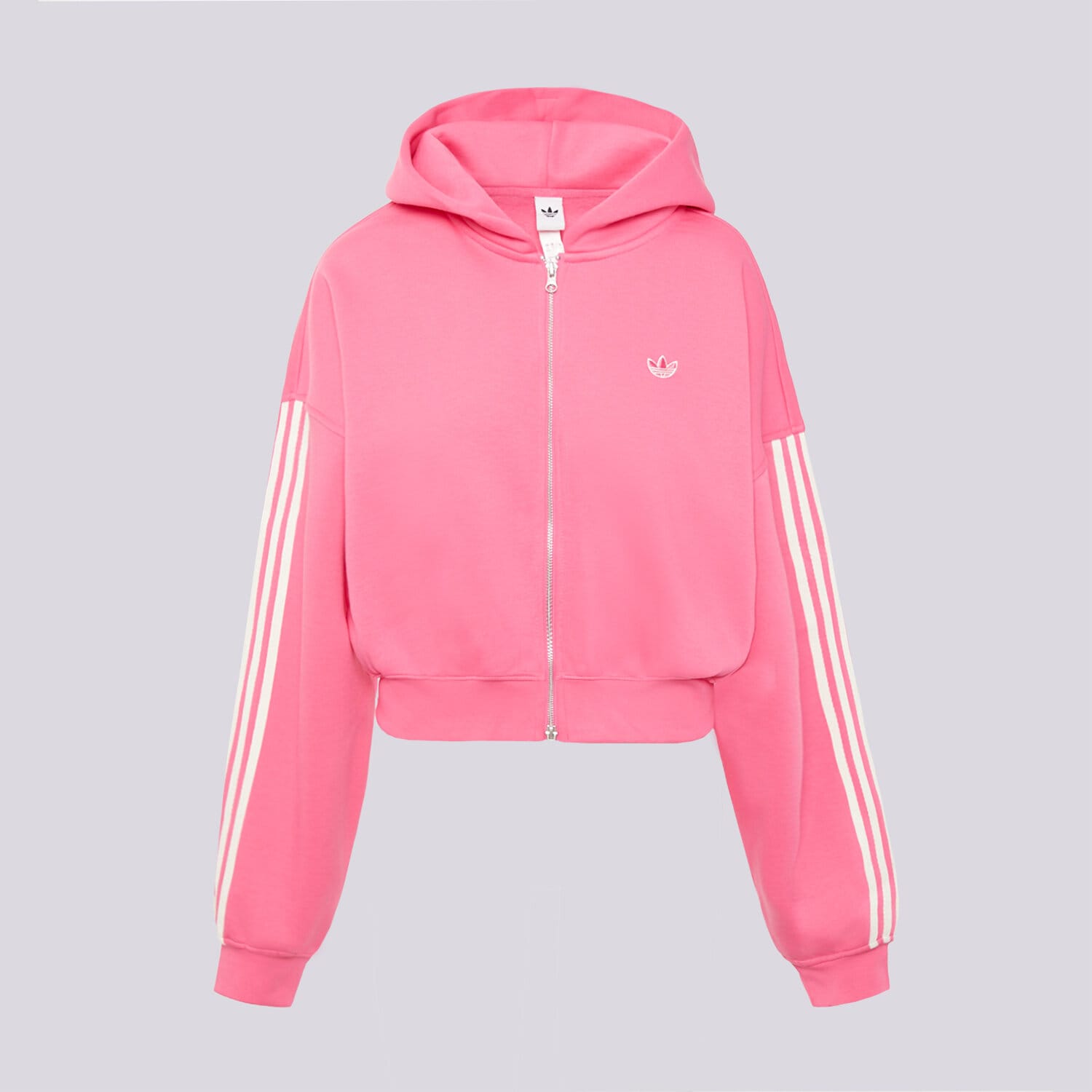 Damen ADIDAS SWEATSHIRT MIT REIßVERSCHLUSS   Z KAPTUREM SIGNATURE LD4120 Rosa