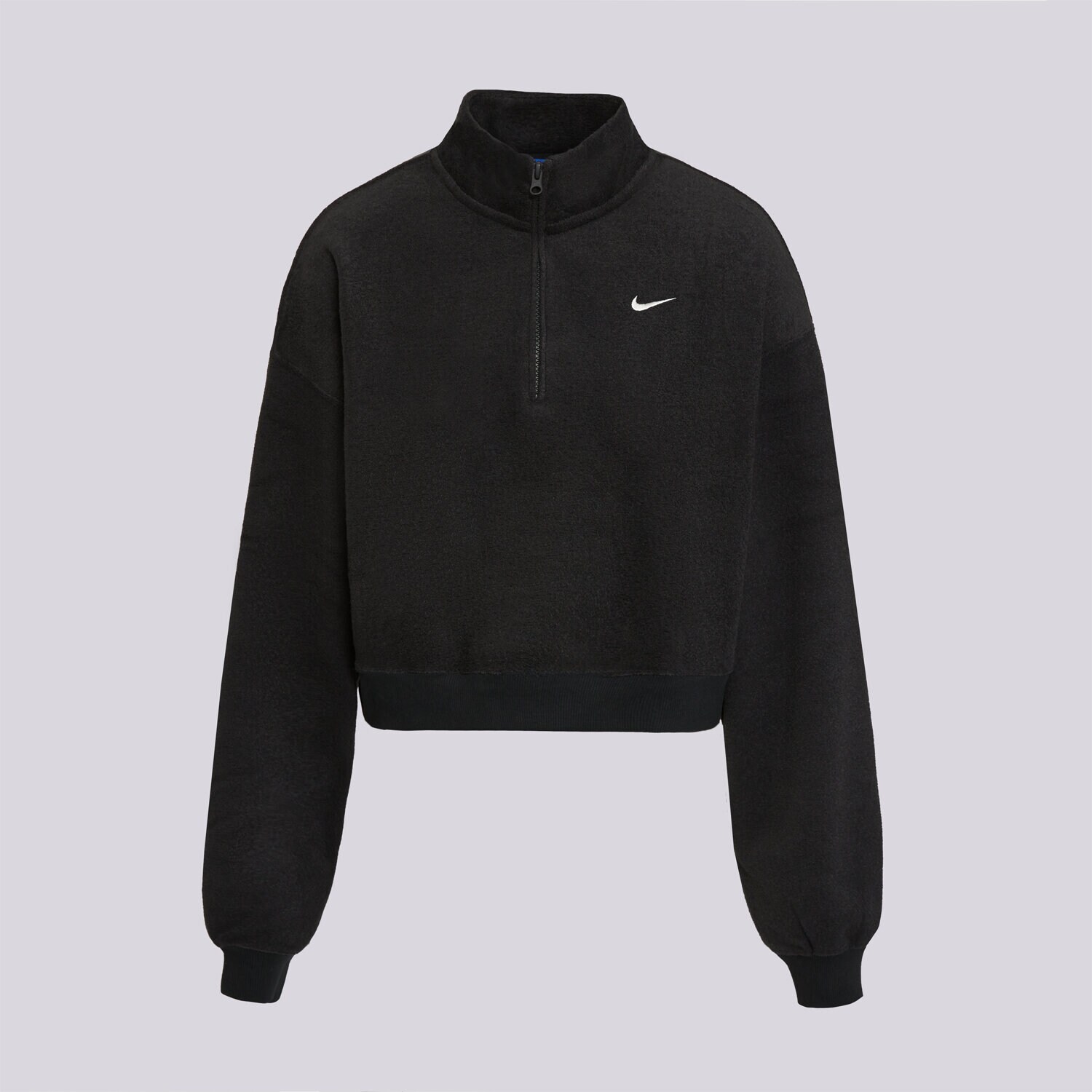 Damen NIKE FLEECESHIRT W NK STDO FLC PLSH OS CRP QZ IM8365-010 Schwarz