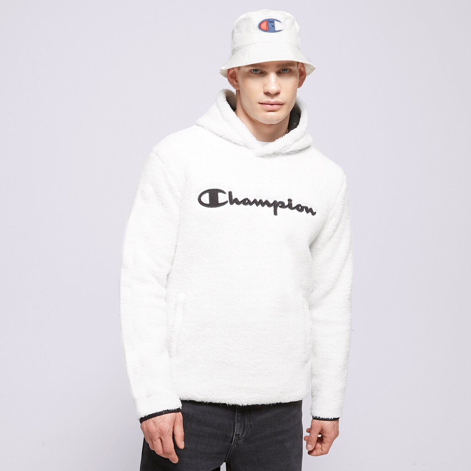 Herren CHAMPION HOODIE HOODED TOP 214973WW033 Weiß