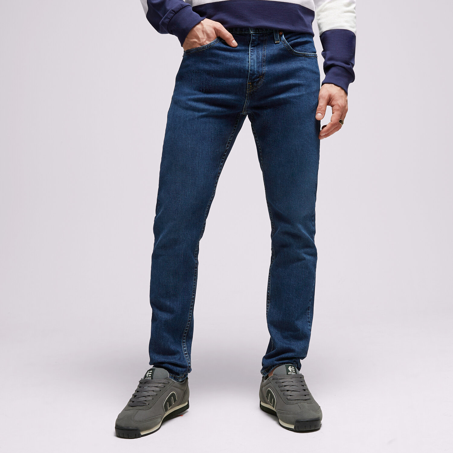 Herren Hosen LEVI'S HOSE LEVI'S 512 SLIM FIT TAPER JEANS 594370087M Dunkelblau
