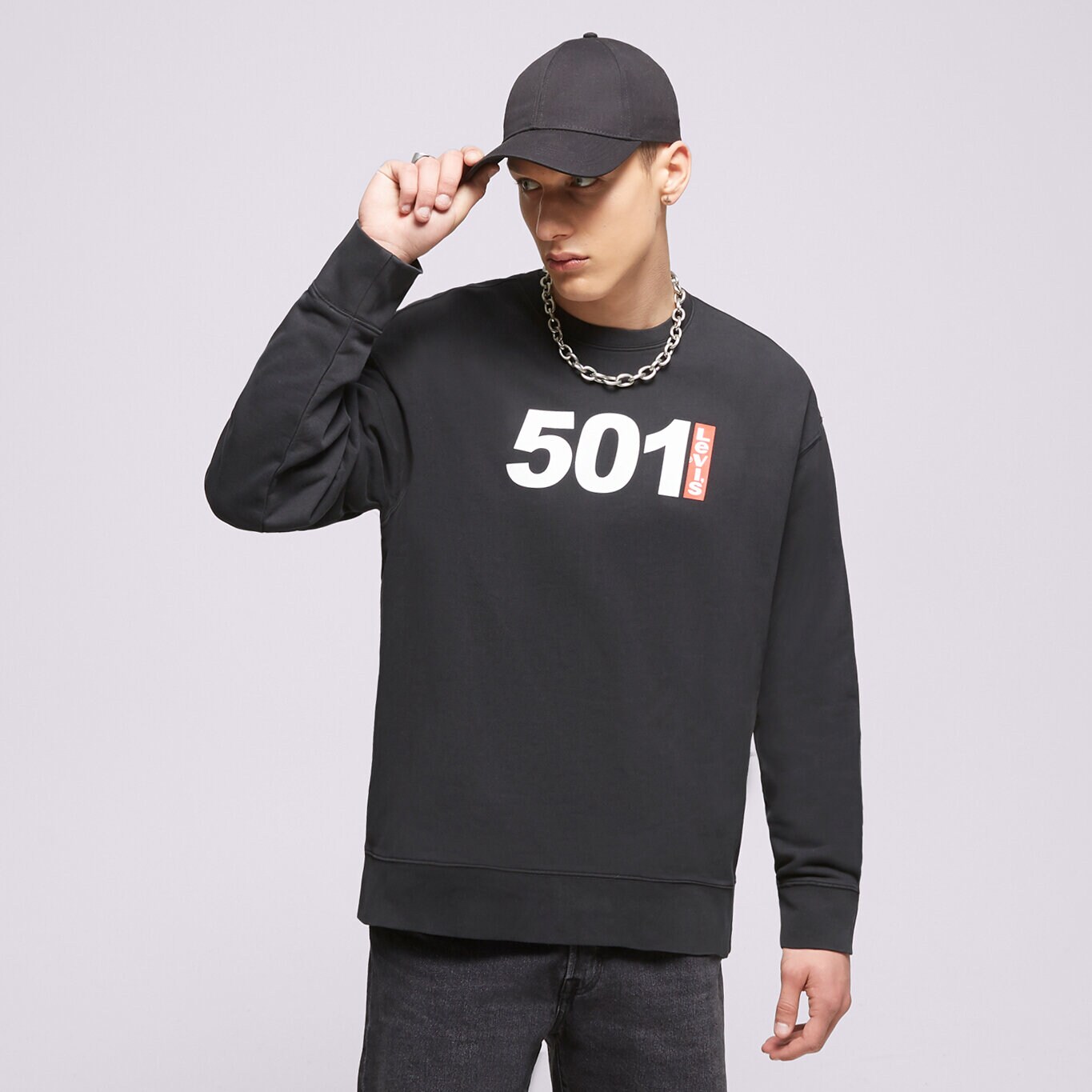 Herren LEVI'S SWEATSHIRT RELAXD GRAPHIC   CREW 501 ANNIVERSARY 38712-0147 Multicolor