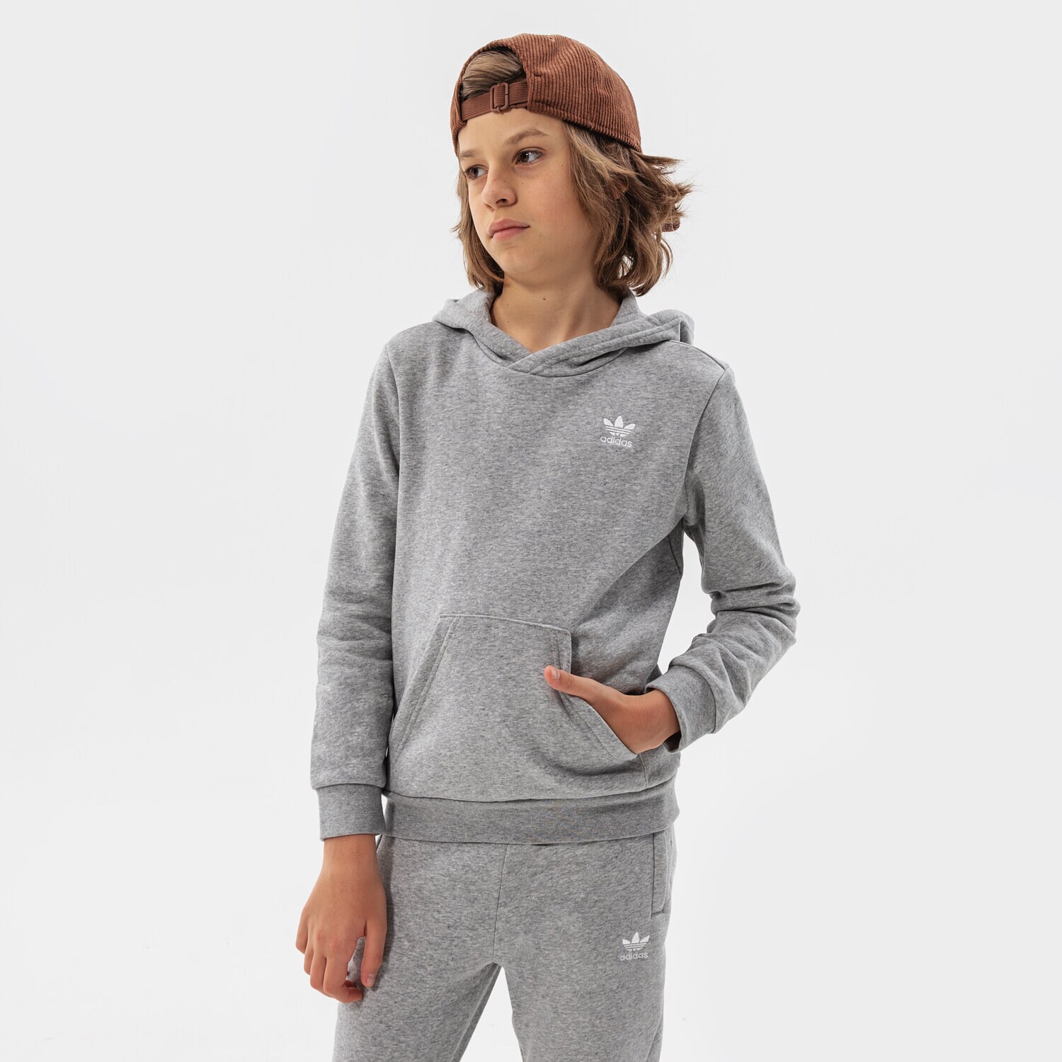 ADIDAS HOODIE HOODIE BOY Grau H32353 Sizeer