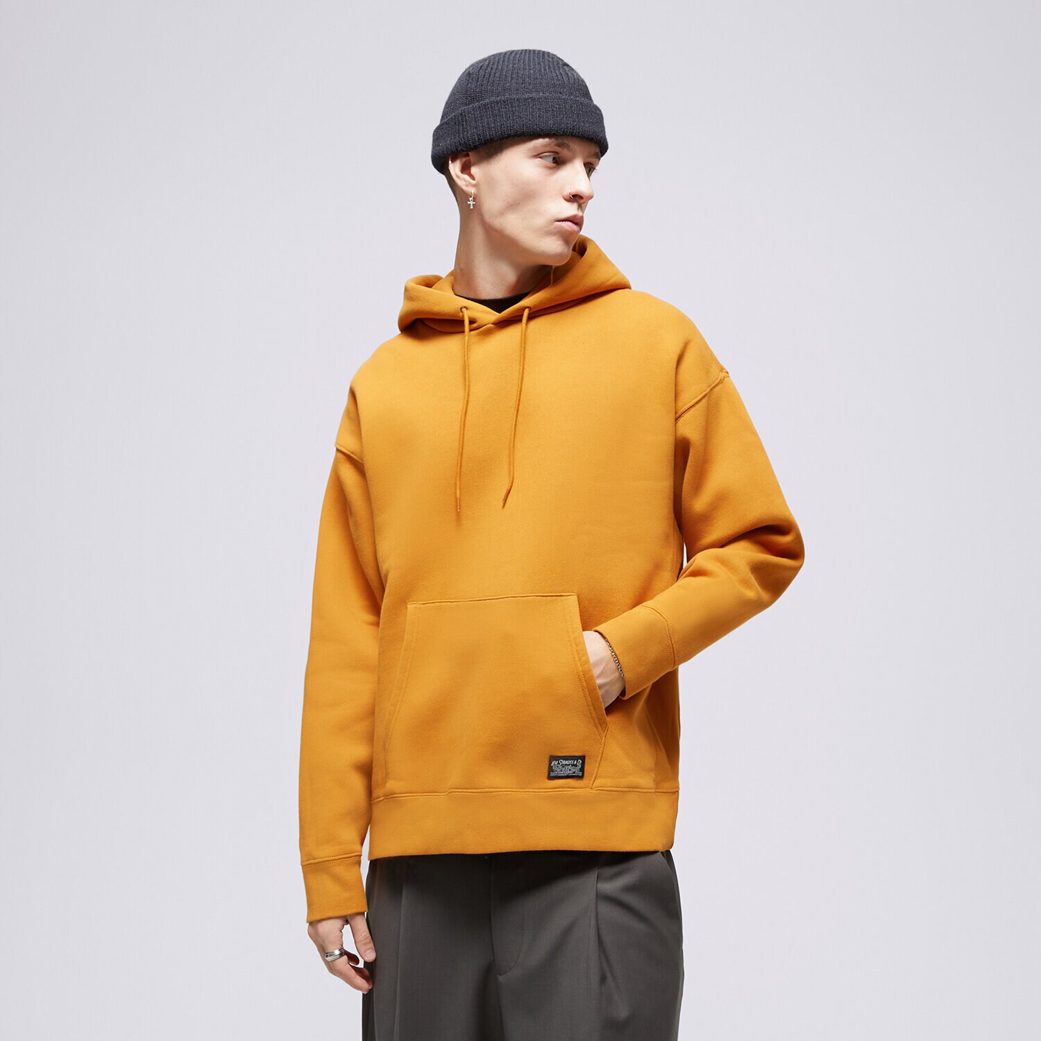 Herren LEVI'S HOODIE SKATE A1008-0005 Orange
