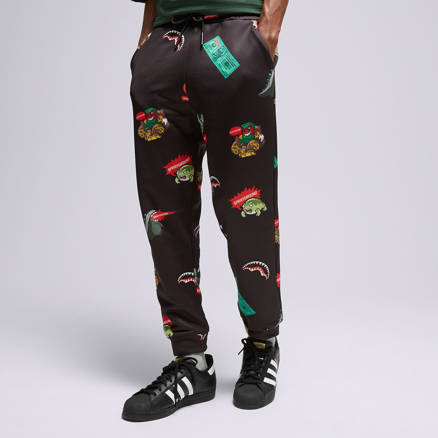 Herren Hosen SPRAYGROUND HOSE SP110 SP110-BLACK Schwarz