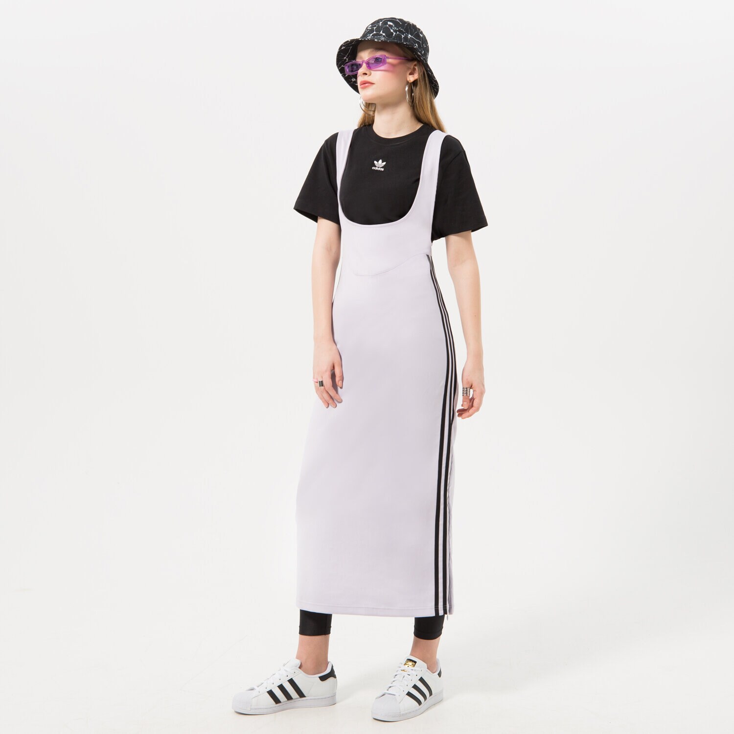 Damen Kleid ADIDAS KLEID IC3589 Violet