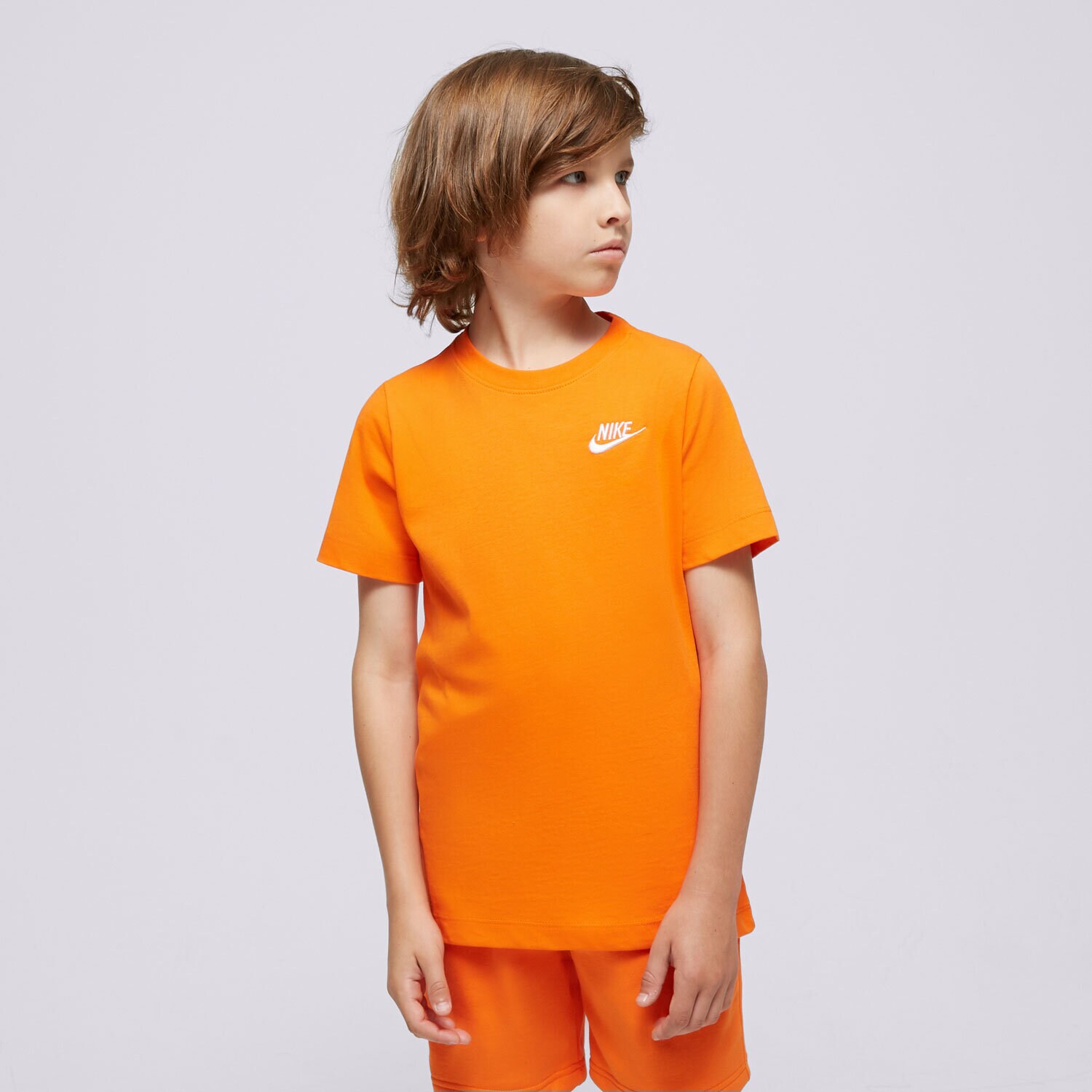 Kinder T-Shirt NIKE T-SHIRT SPORTSWEAR BOY AR5254-819 Orange