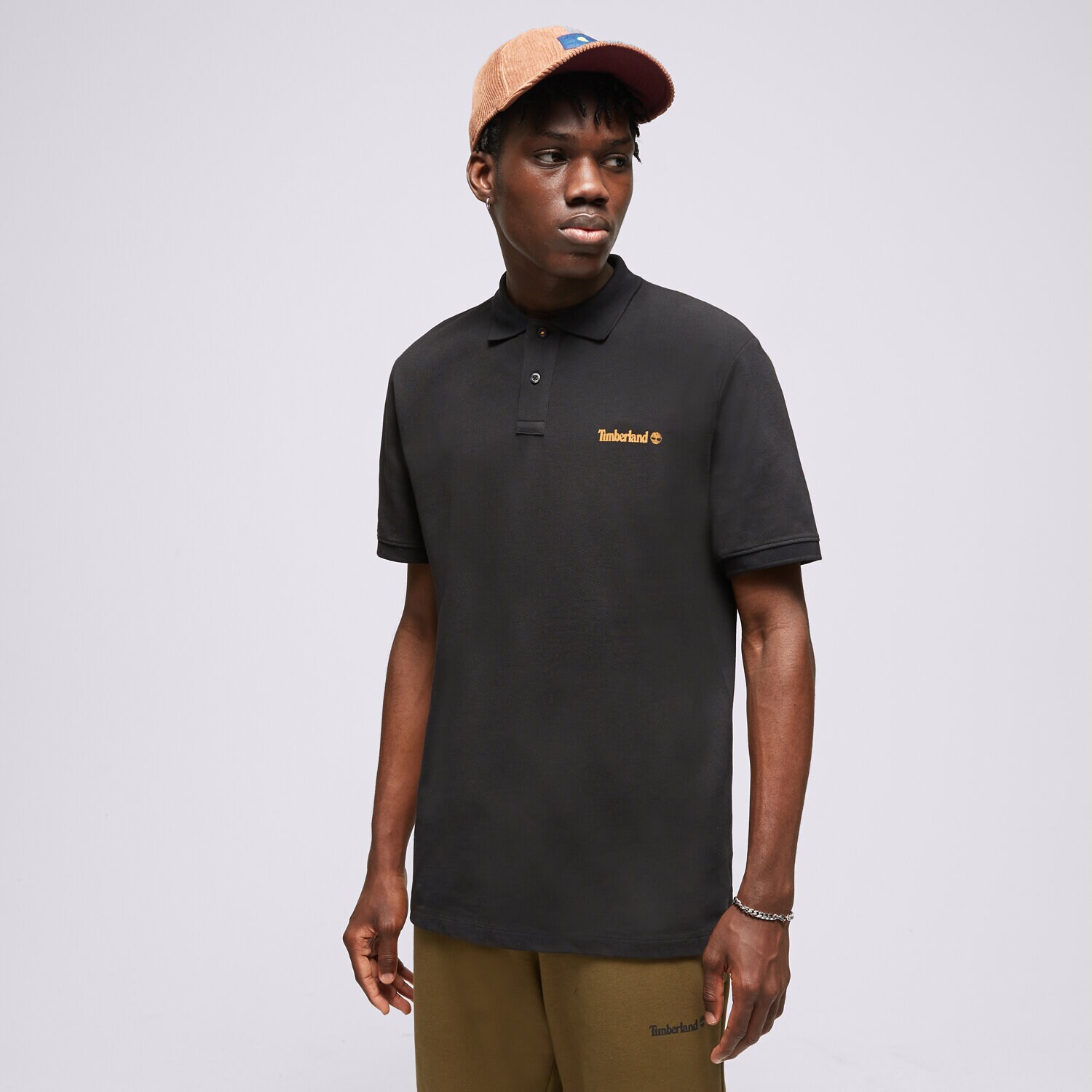 Herren Polo-Shirt TIMBERLAND T-SHIRT SMALL LOGO PRINT POLO (REGULAR) TB0A5PGC0011 Schwarz