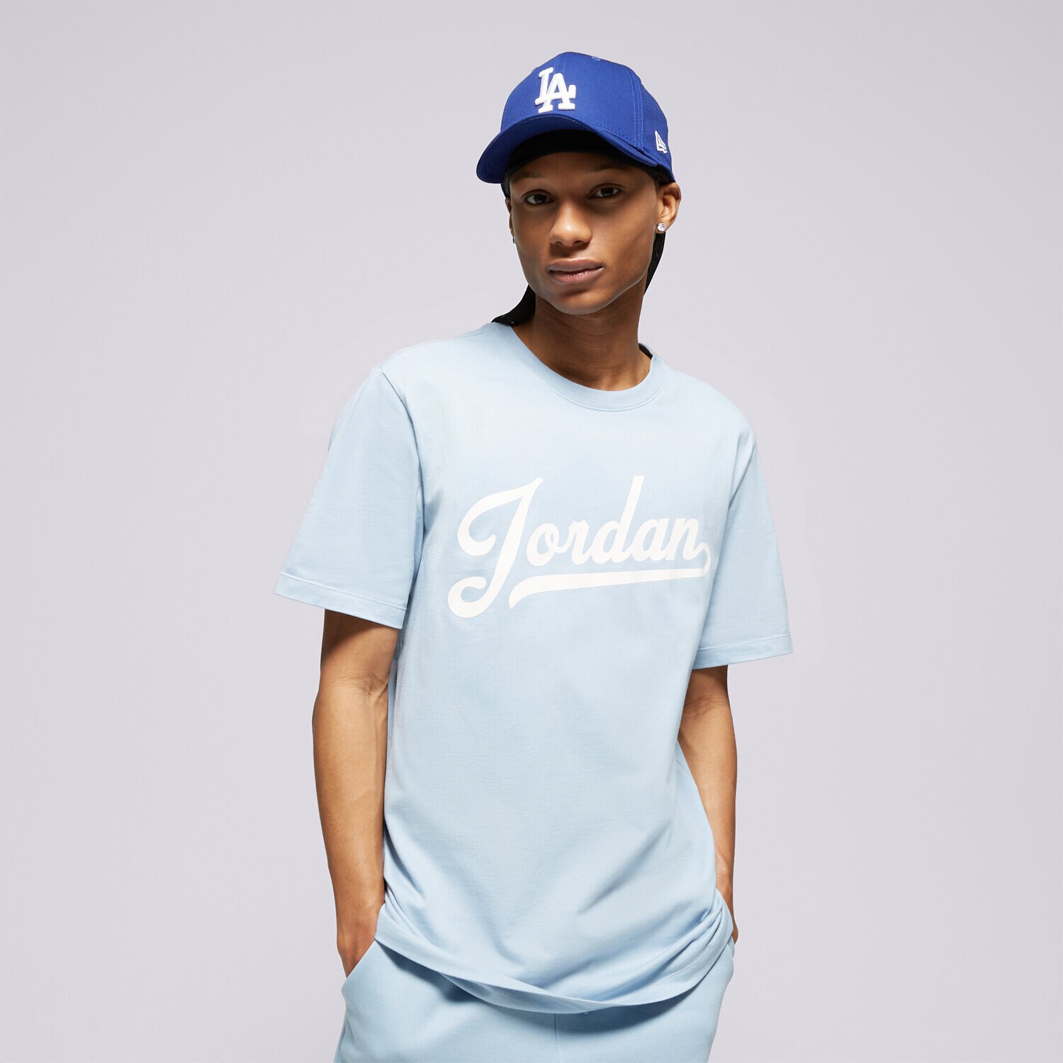 Herren T-Shirt JORDAN T-SHIRT M J JUMPMAN EMB SS CREW FN5958-436 Blau