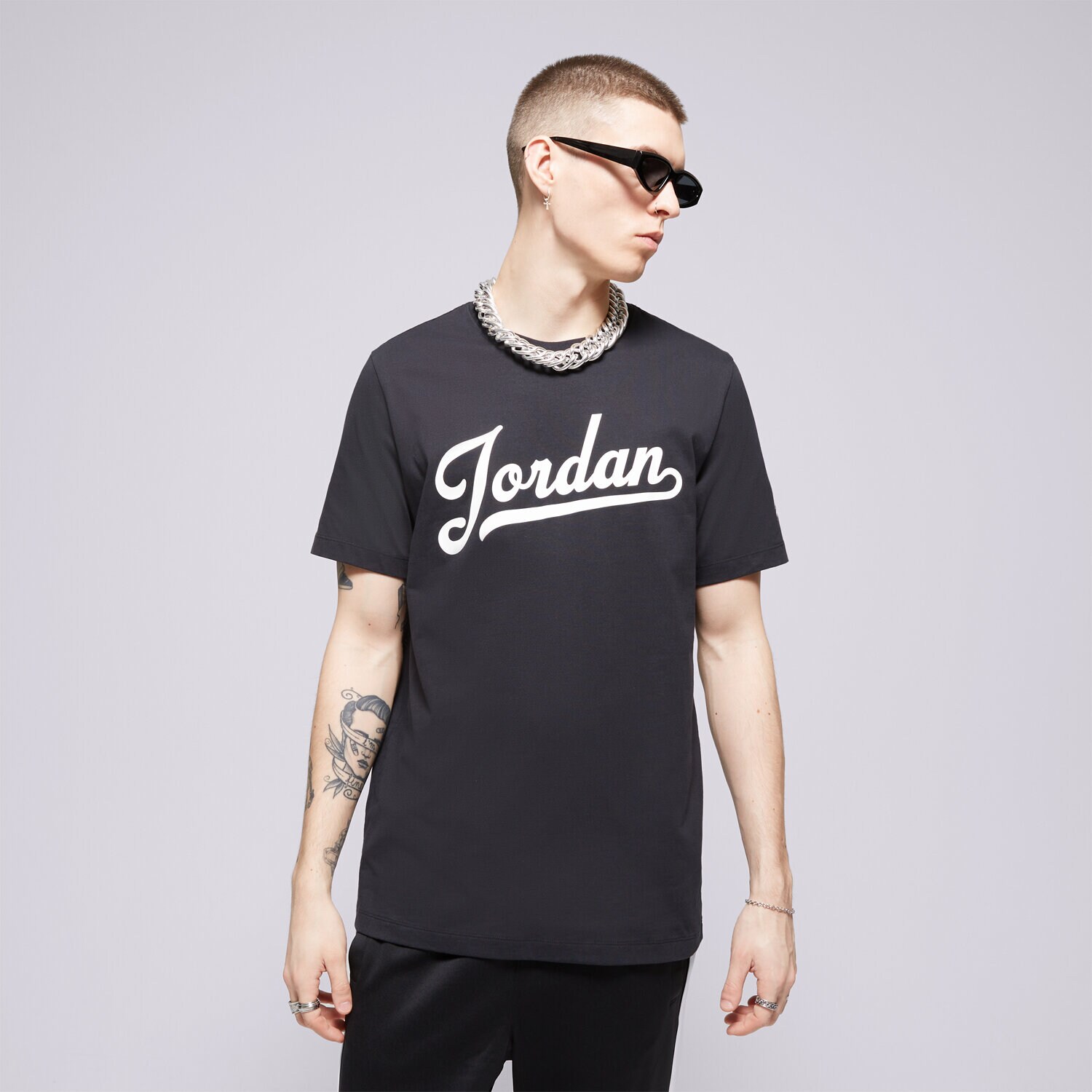 Herren T-Shirt JORDAN T-SHIRT M J FLT MVP WM SS CREW FN5958-010 Schwarz