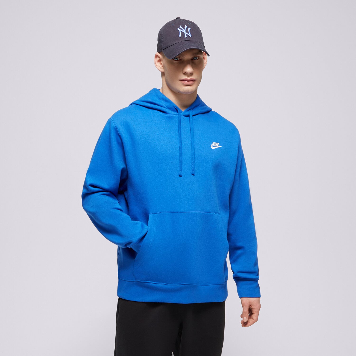 Herren NIKE HOODIE SPORTSWEAR CLUB FLEECE BV2654-480 Blau