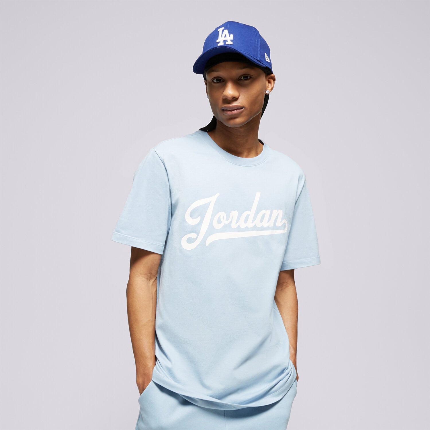 Herren T-Shirt JORDAN T-SHIRT M J JUMPMAN EMB SS CREW FN5958-436 Blau