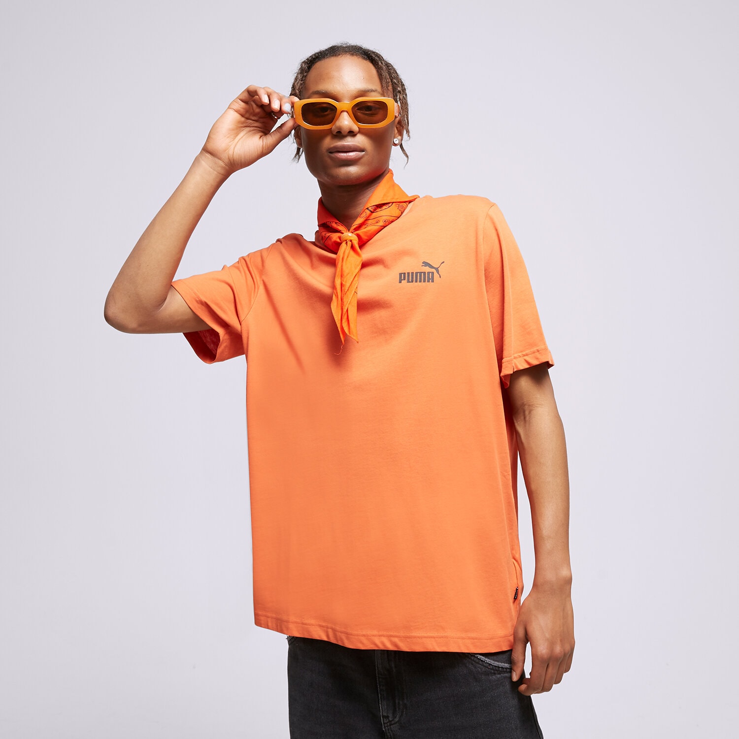 Herren T-Shirt PUMA T-SHIRT ESS LOGO TEE (S) 58666994 Orange