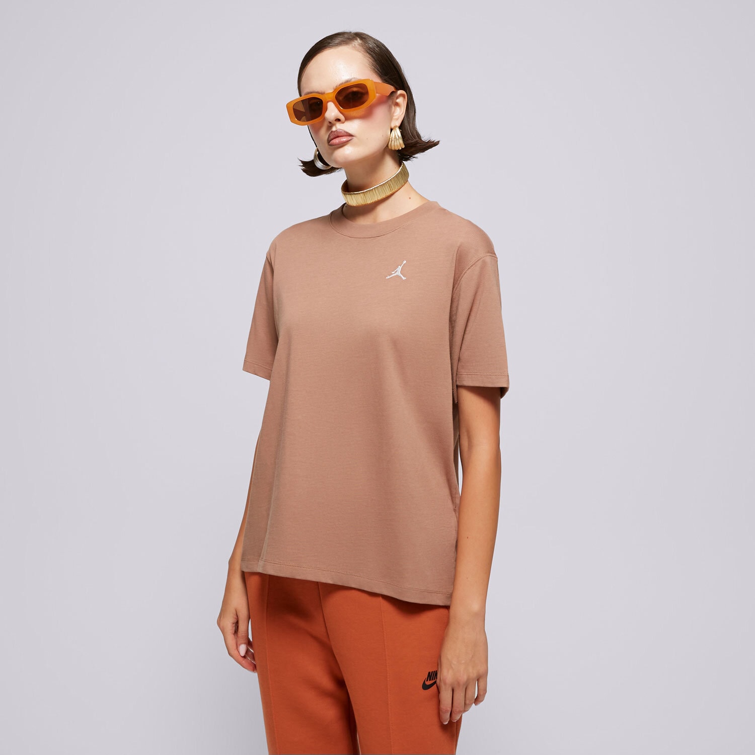 Damen T-Shirt T SHIRT W JORDAN ESSEN GF TEE CORE 23 FN4500-256 Braun