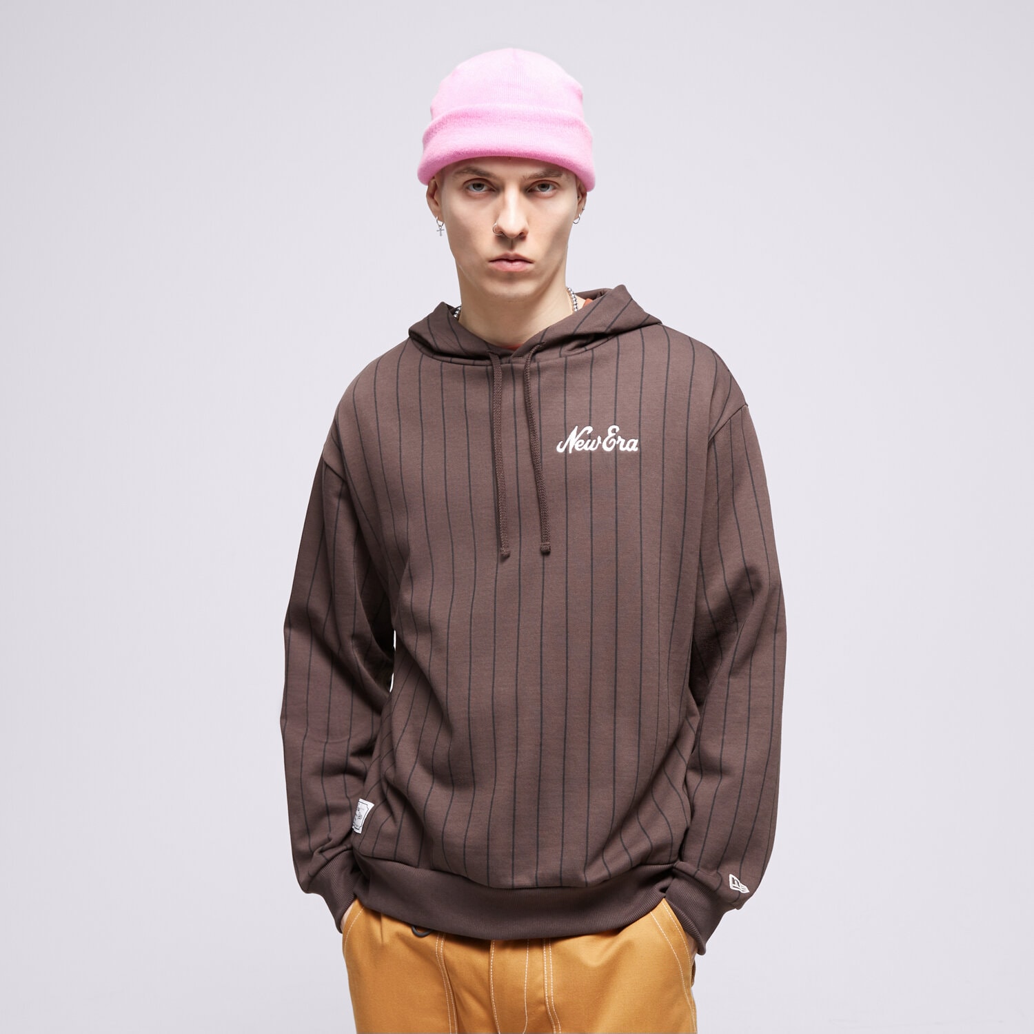 Herren NEW ERA HOODIE NE PINSTRIPE OS 60424406 Braun