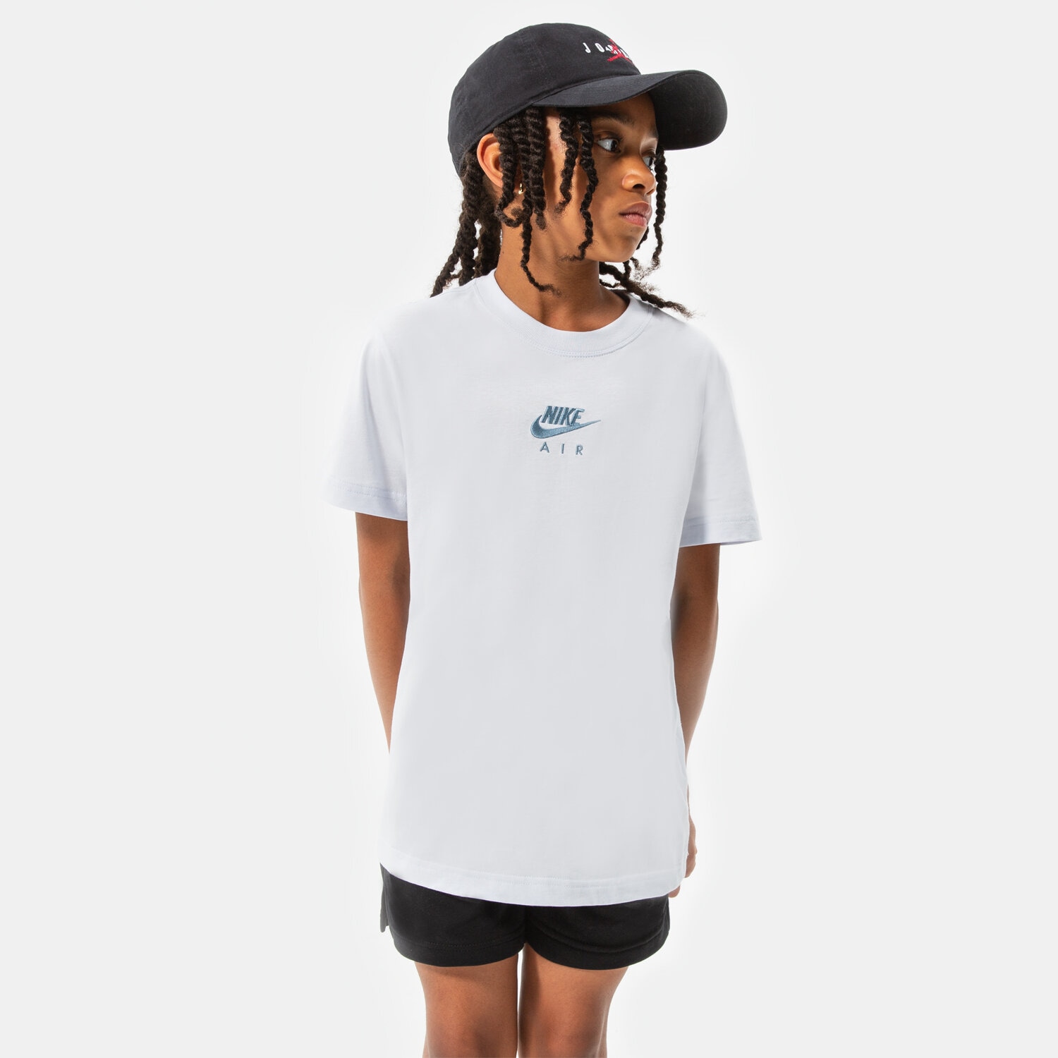 Kinder T-Shirt NIKE T-SHIRT G NSW TEE NIKE AIR BF GIRL DO1341-085 Blau