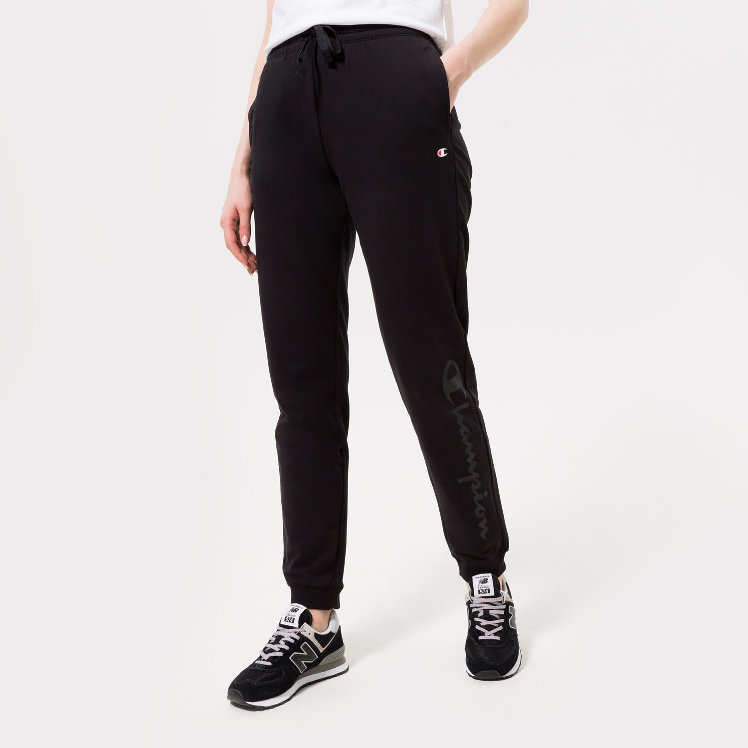 Damen Hosen CHAMPION HOSE RIB CUFF PANTS 113219KK002 Schwarz