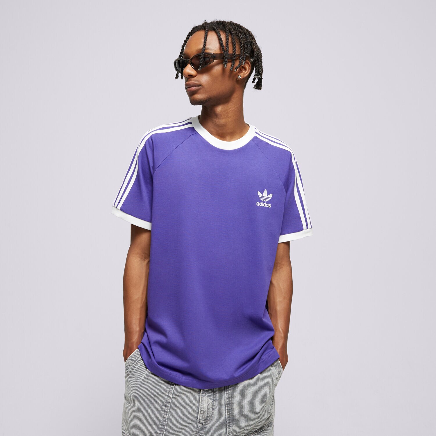 ADIDAS T-SHIRT 3-STRIPES TEE Violet IM9394 | Sizeer.de