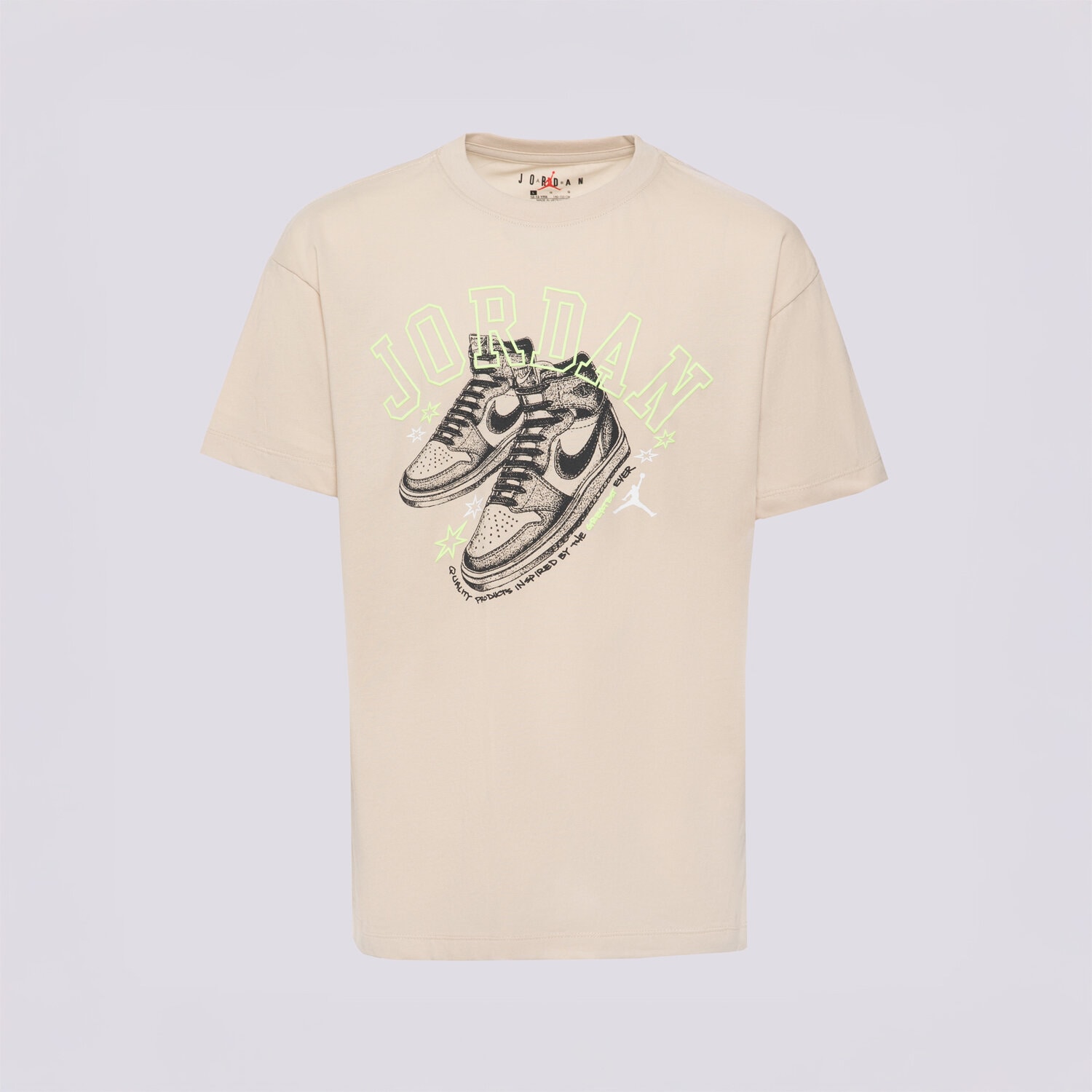 Kinder T-Shirt JORDAN T-SHIRT JDG JORDAN AJ1 ROOKIE SS TEE GIRL 45F262-X5C Beige