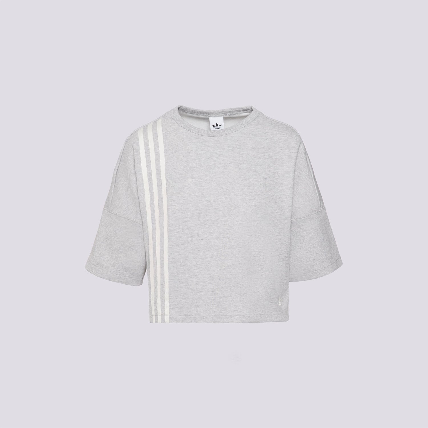 Damen T-Shirt ADIDAS T-SHIRT 3 STRIPES TEE JW3610 Grau