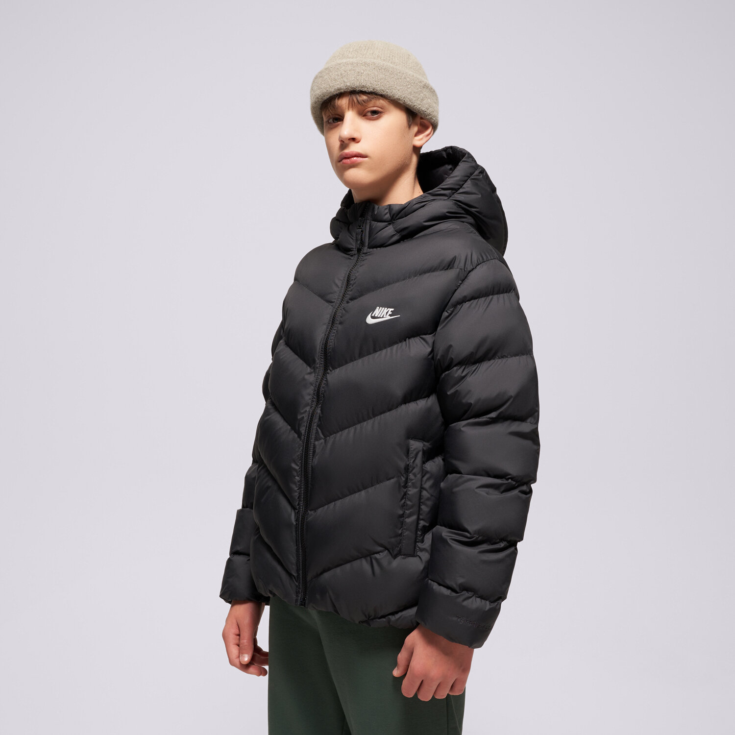 Kinder Übergangsjacke NIKE DAUNENJACKE K NSW TF ADP PUFFER BOY HQ4976-010 Schwarz